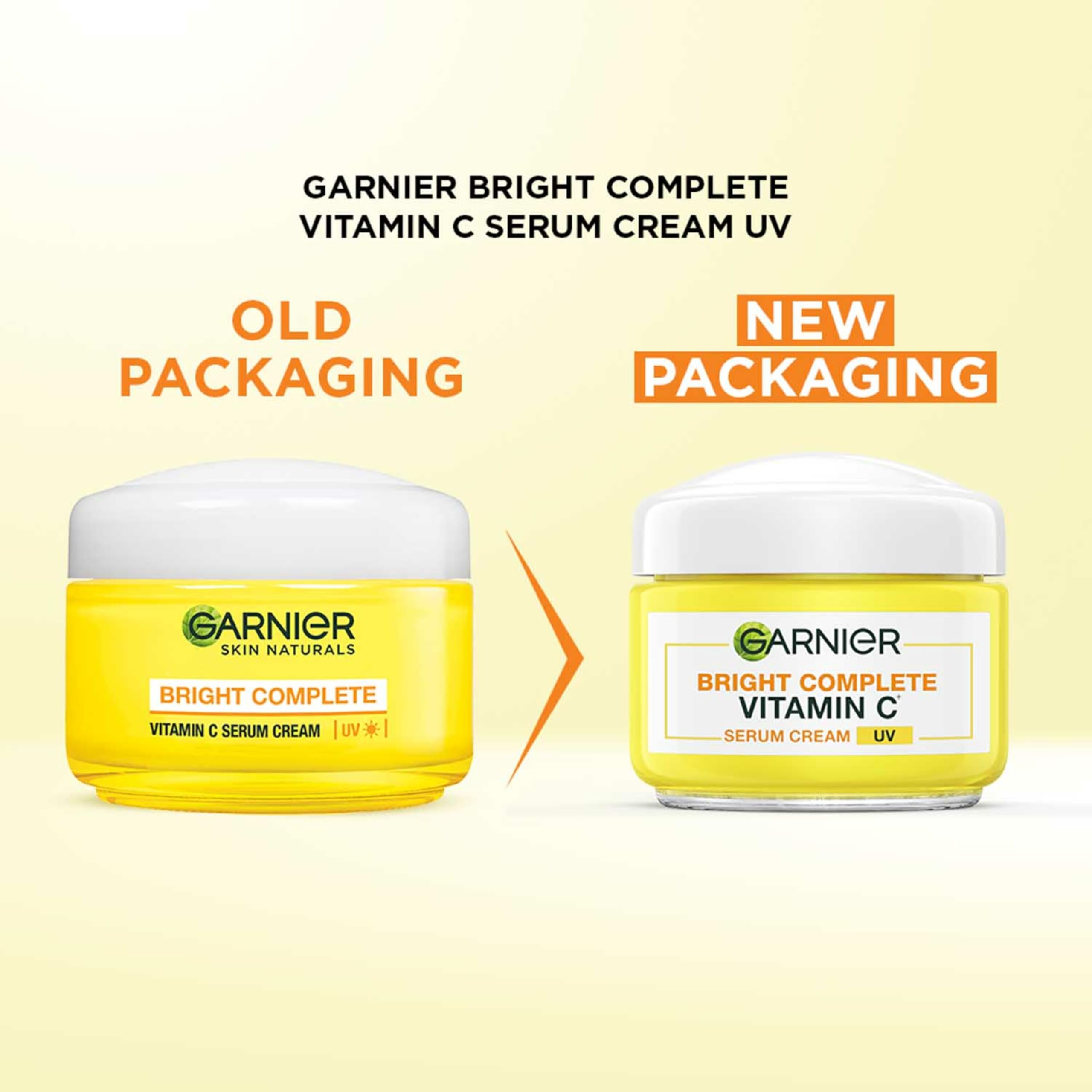 Garnier Skin Naturals Bright Complete Vitamin C Serum UV Cream, Vitamin C Day Cream for Sun Protection and Skin Brightening - Suitable For all Skin Types, 45g image 2