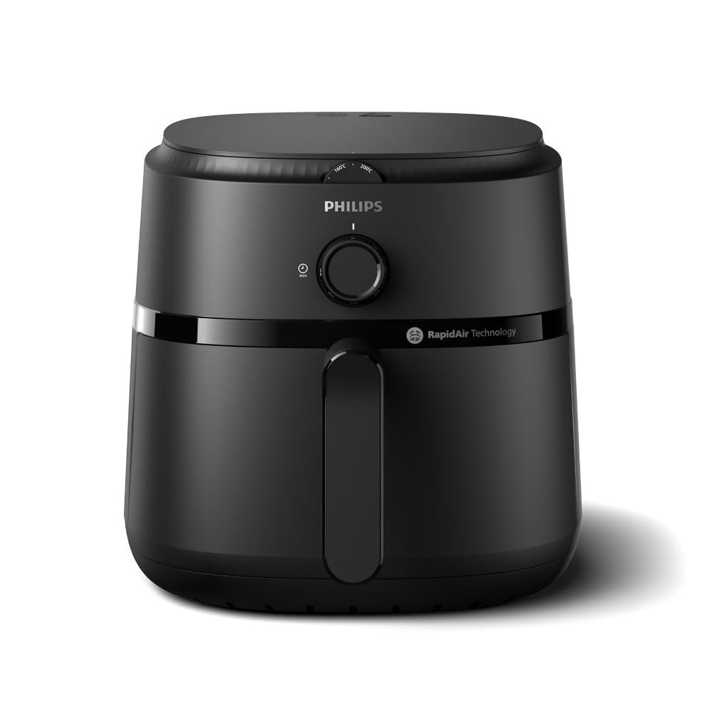 PHILIPS Air Fryer NA130, 6.2 Litre, Extra Large | uses up to 90% less fat, 1700W, with Rapid Air Technology (Black) image 2
