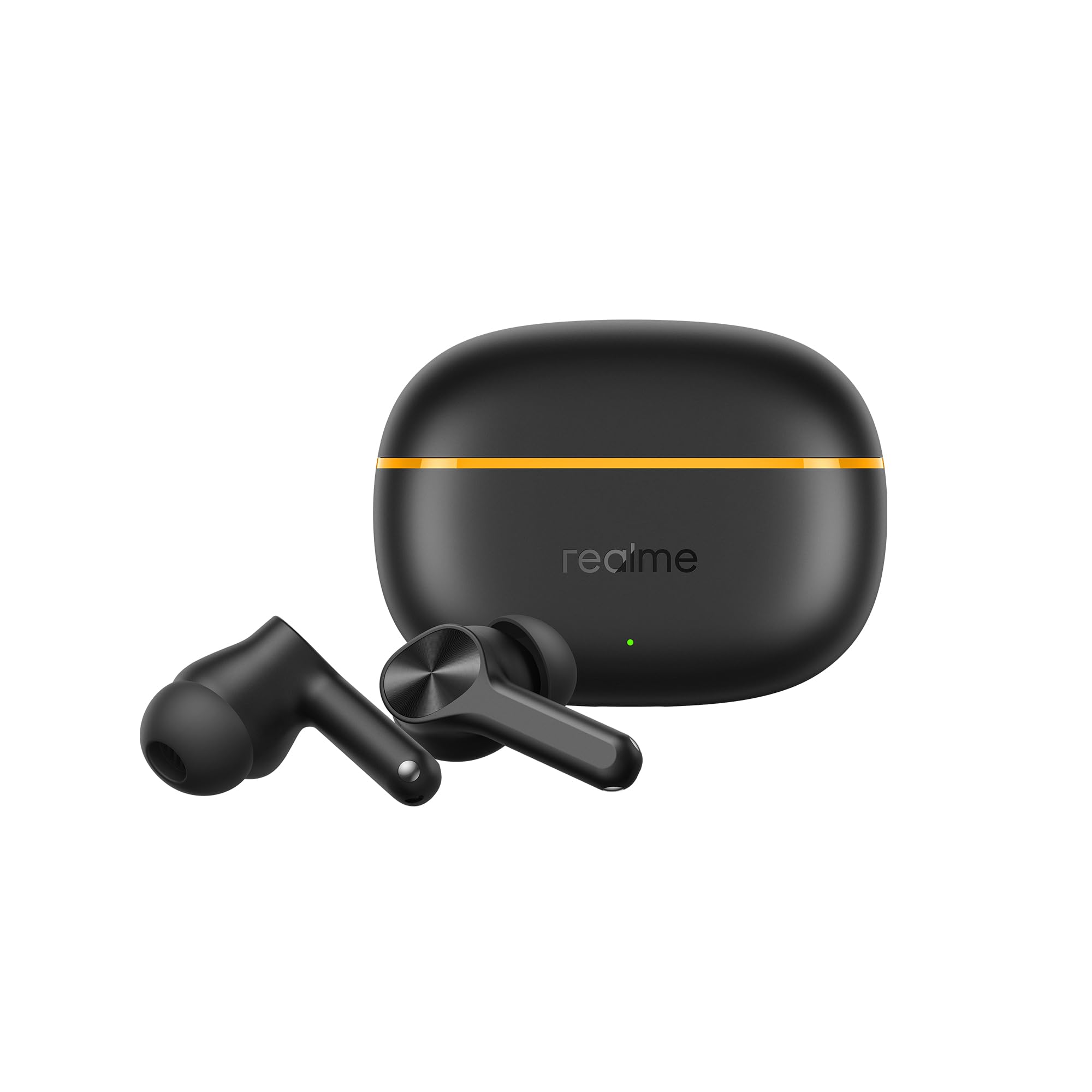realme Buds T200 Lite Bluetooth in Ear Earbuds,4 Mic, AI ENC for Calls,48 Hours Total Playback with Fast Charging and Low Latency Gaming TWS,Google Fast Pair, with mic (Volt Black) | Bluetooth Connectivity, Long Battery Life, Clear Call Quality, In-Ear Fit, Music & Gaming image 2