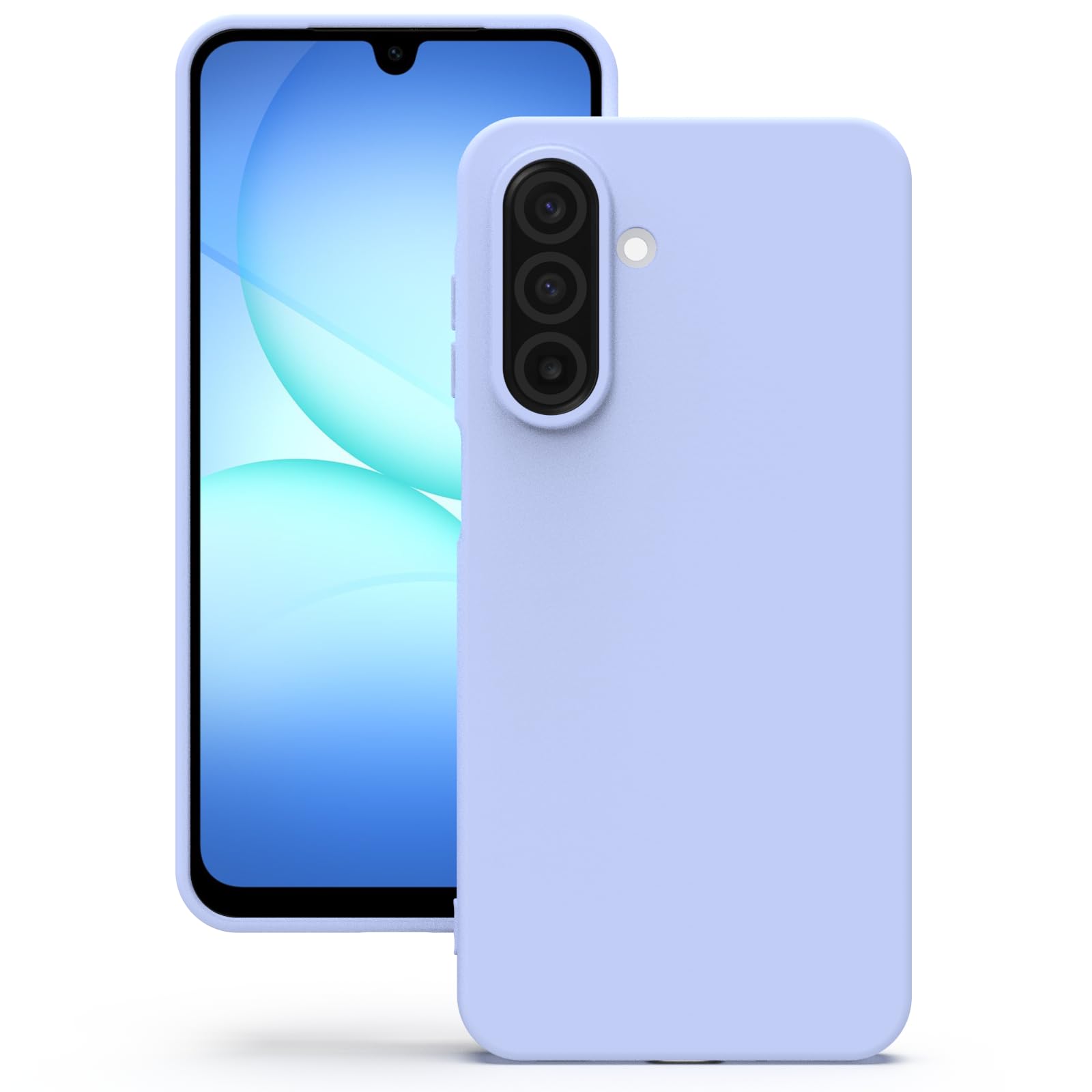 YATWIN Silicone Case for Samsung Galaxy A17 4g/5g, Soft-Touch, Shockproof, DustProof, Antiskid Phone Cover for Samsung Galaxy A17 4g/5g - Lilac
