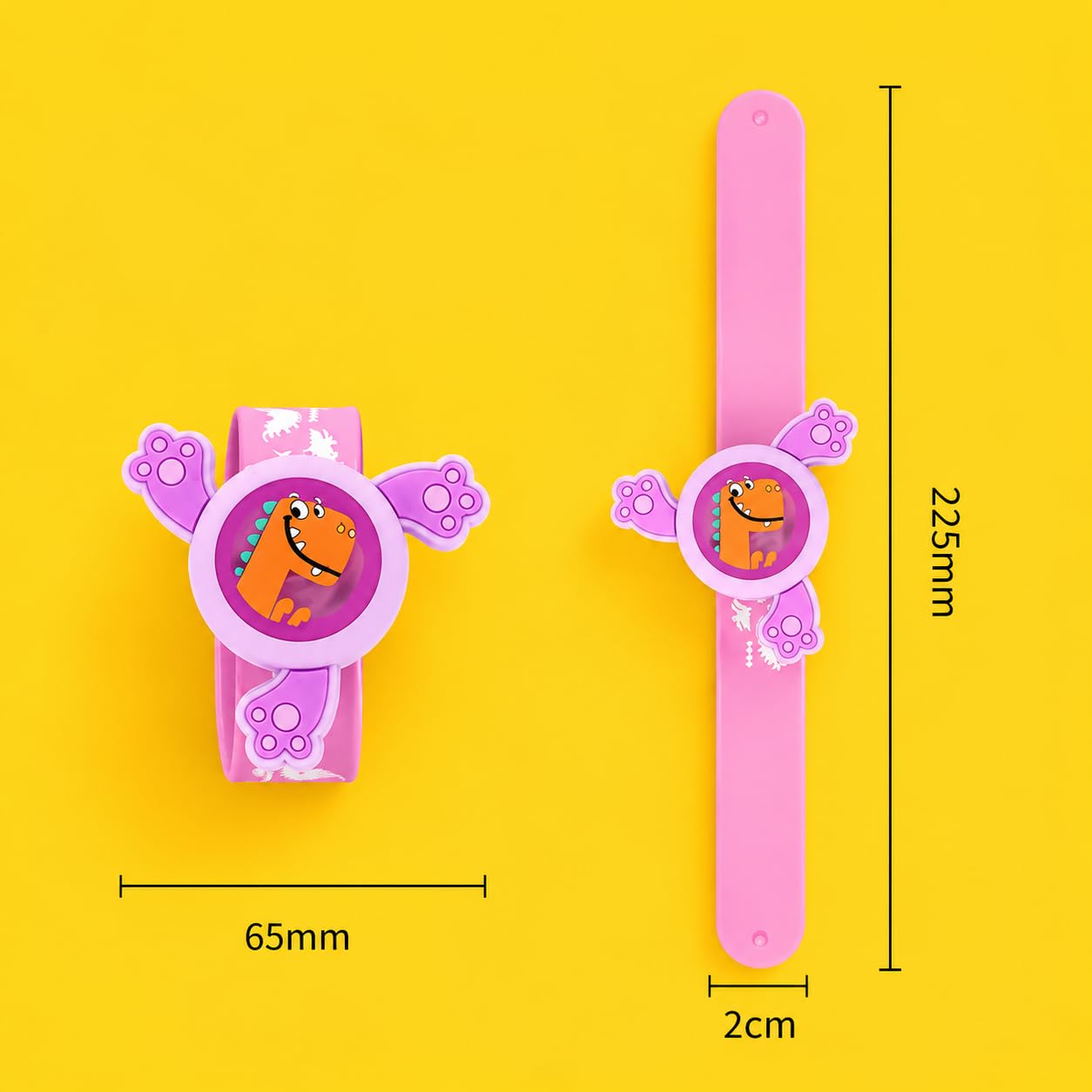 Rakhi for Kids Boy Girl Brother Set of 2 ,Cartoon LED Light Toy Little/Small Bro Slap Band Cartoon Wrist Band Bracelet with LED Light Up |Spinner Rakhi for Kids| Cute Children Favourite Rakhis for Rakshabandhan with Tikka Set,Rakshabandhan Greeting Card image 4