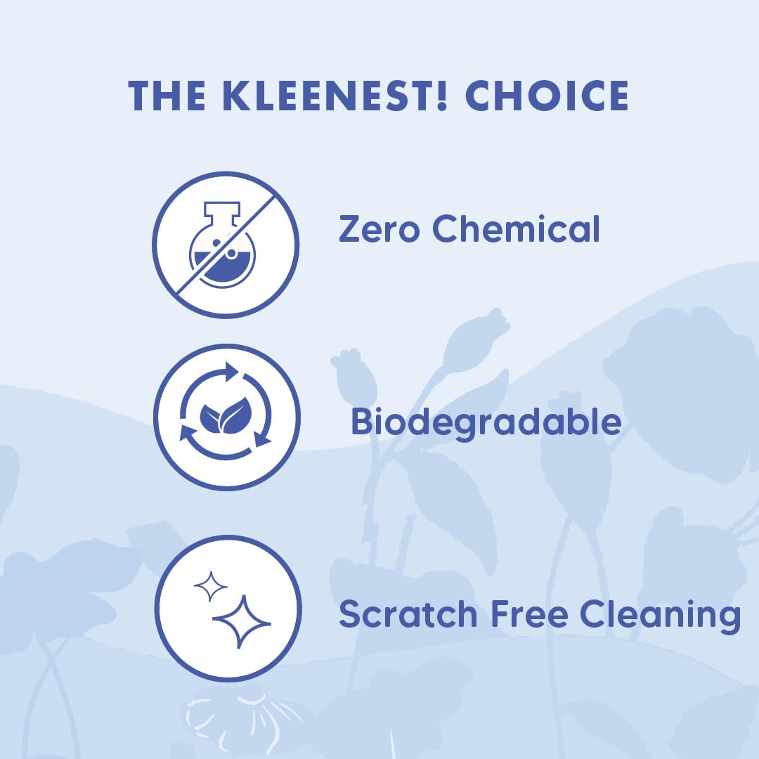 Kleenest Magic Eraser Cleaning Sponge – Pack of 4, Chemical-Free | Multi-purpose stain remover for walls, kitchen, bathroom & shoes. No chemicals needed. image 3