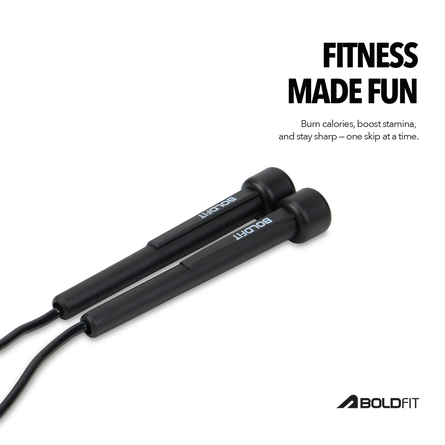 Boldfit Skipping Rope for Men and Women Jumping Rope With Adjustable Height Speed Skipping Rope for Exercise, Gym, Sports Fitness Adjustable Jump Rope image 4