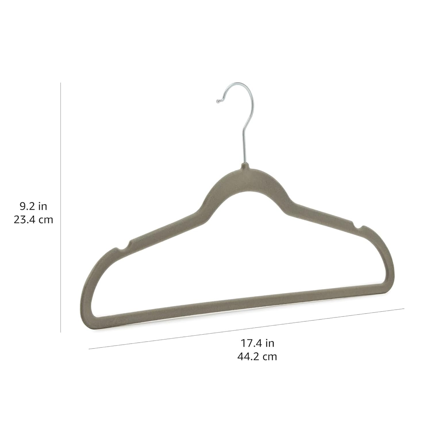 AmazonBasics Velvet Suit Hangers - 30-Pack, Grey image 5