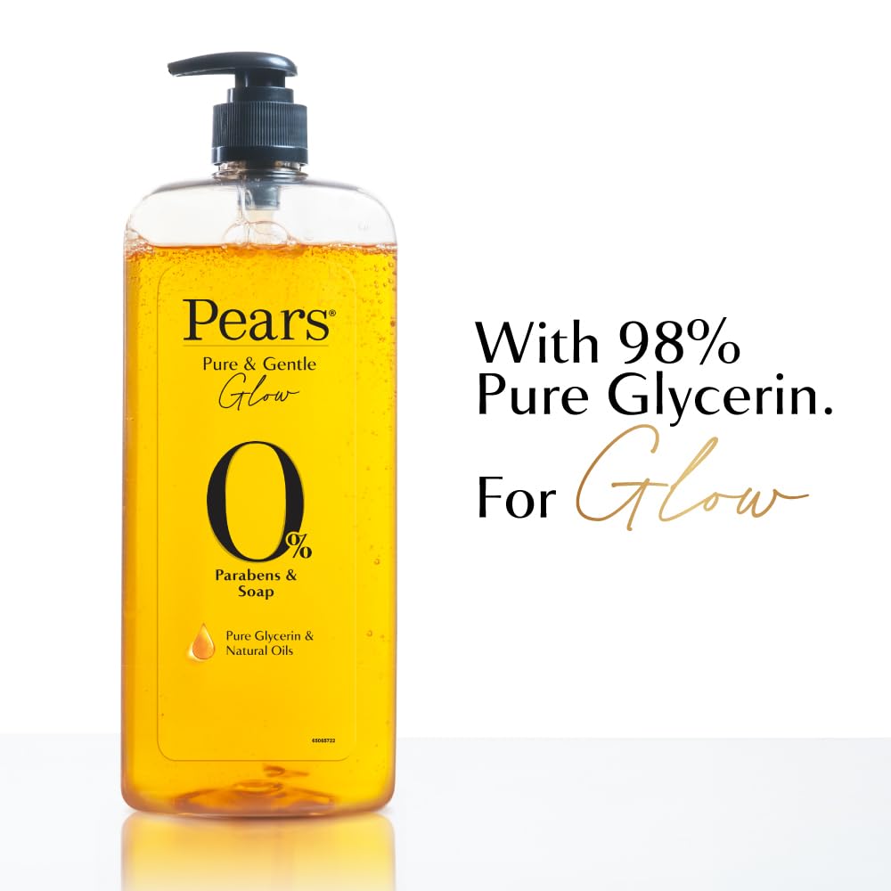 Pears 98% Pure Glycerin Pure & Gentle Bodywash with 0% Parabens & Soap for Hydration & Glow, 750 ml image 2