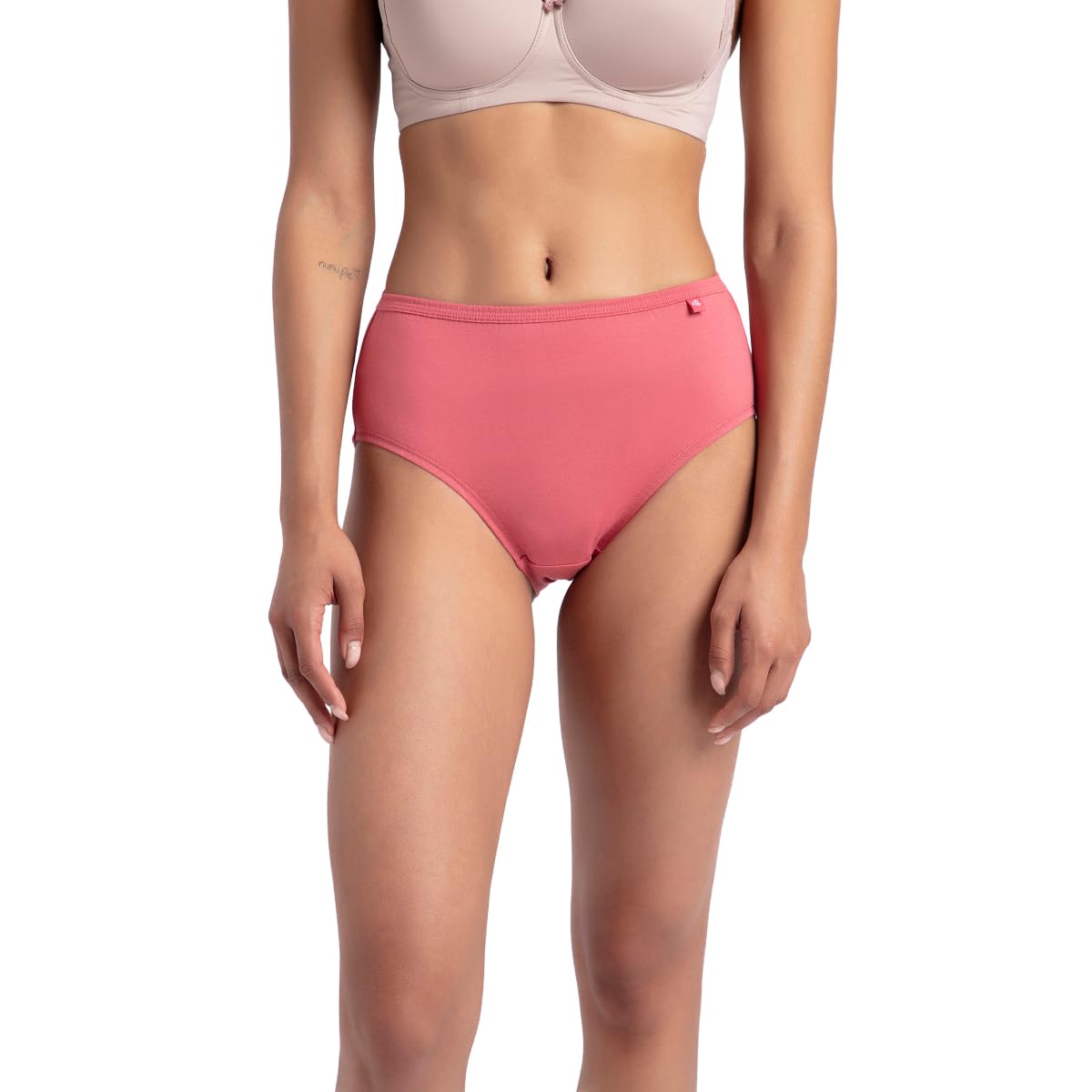 Jockey 1406 Women's High Coverage Super Combed Cotton Mid Waist Hipster with Concealed Waistband and Stay Fresh Treatment (Pack of 3_Colors & Prints May Vary) image 2