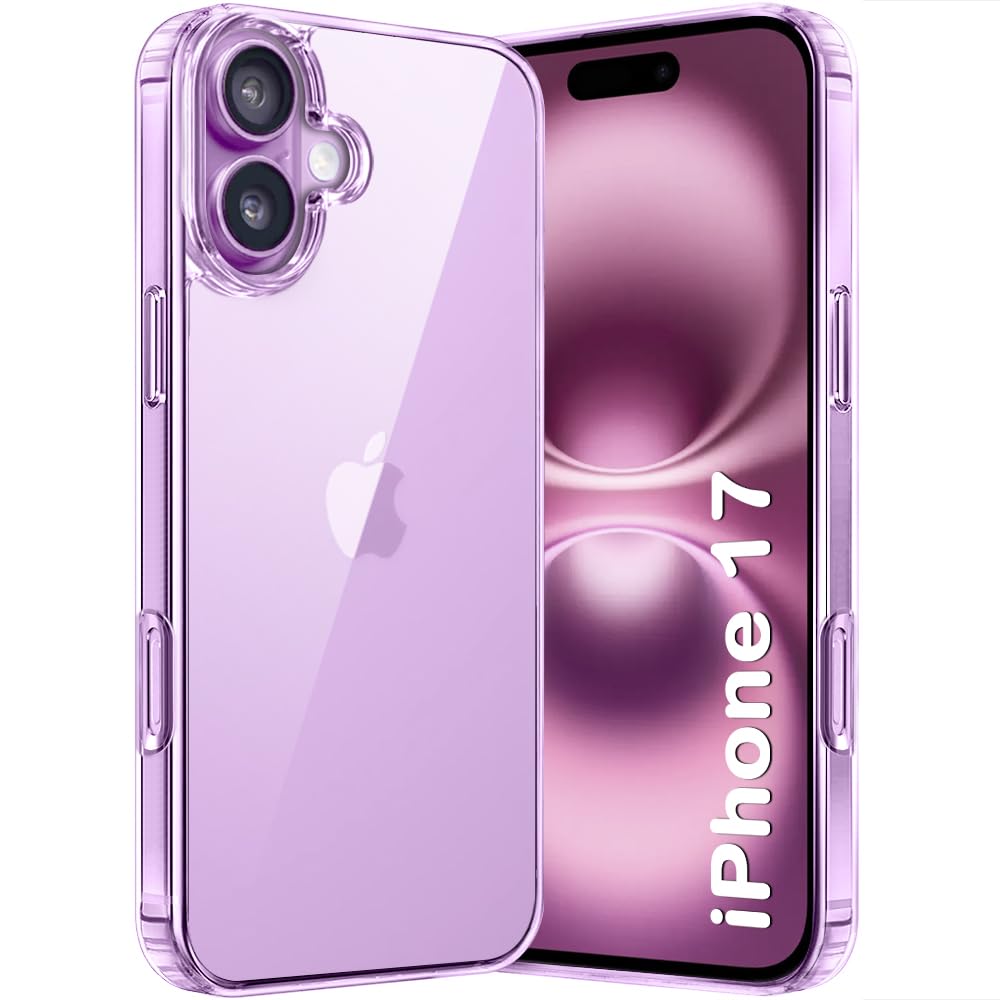 TheGiftKart Ultra-Hybrid Crystal Clear Back Case Cover for iPhone 17 | Shockproof Design | Hard Back Cover Case for iPhone 17 (PC & TPU, Transparent)