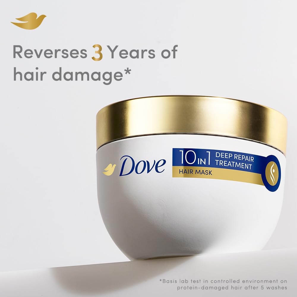 Dove Deep Repair Treatment Hair Mask For Damaged Hair With Bio Protein Care Sulphate & Paraben Free 120 ML image 5