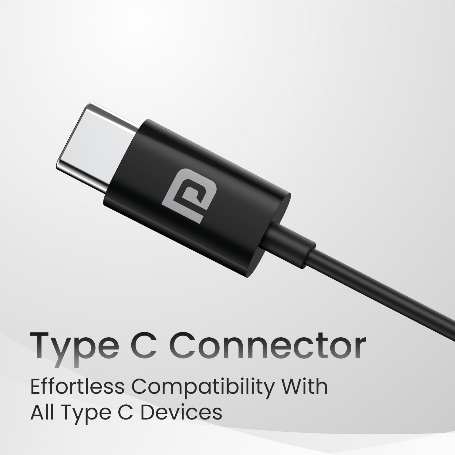 Portronics Conch Theta C in Ear Type C Wired Earphones with in Line HD Mic, Powerful Audio, 14.2mm Driver, Unique Earbuds Design, TPE Anti Tangle Wire, in line Controls, Wide Compatibility(Black) image 3