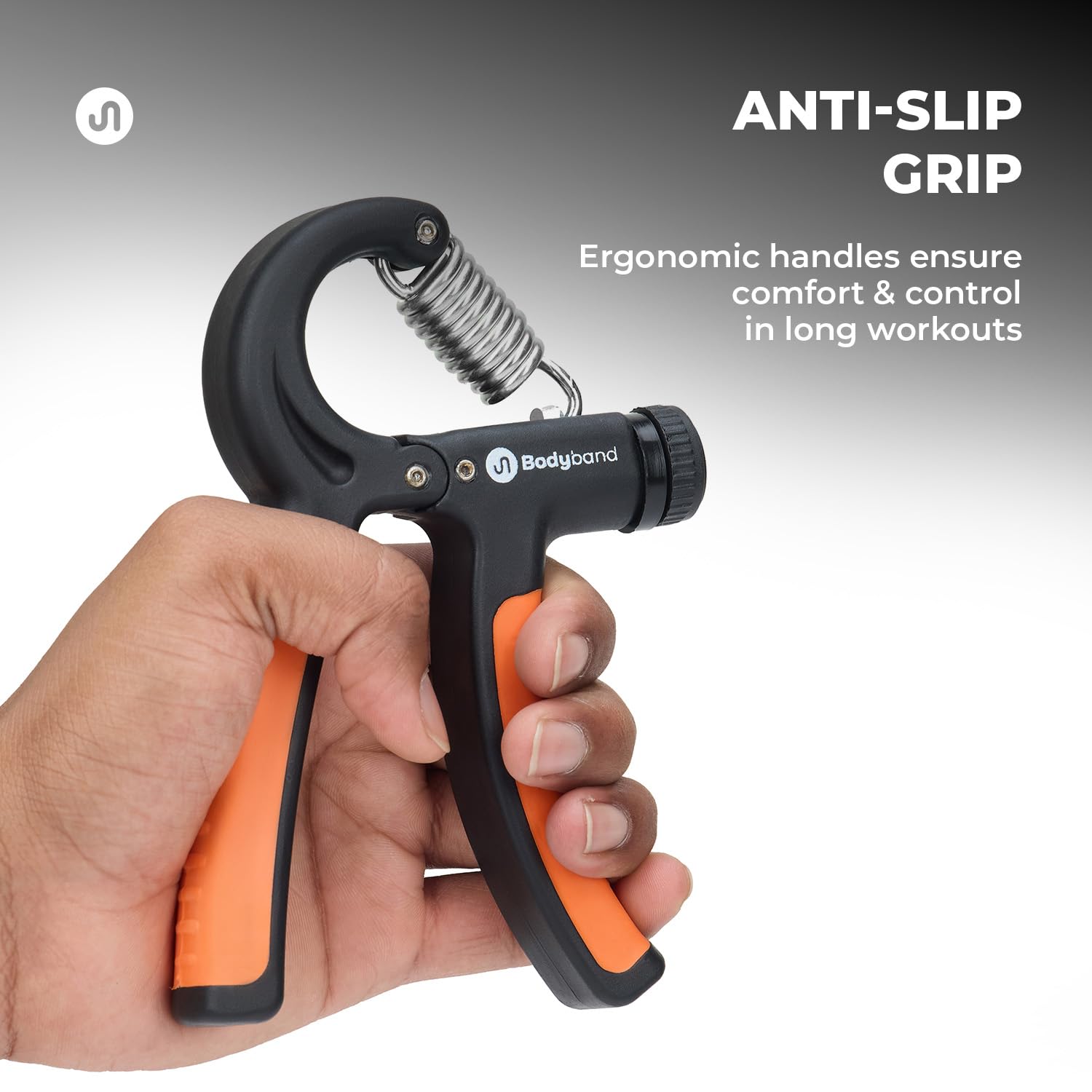 Bodyband Hand Grip Workout Strengthener, Adjustable Hand Gripper for Men & Women for Gym Workout Hand Exercise Equipment to Use in Home for Forearm Exercise, Finger Power Gripper Plastic image 3