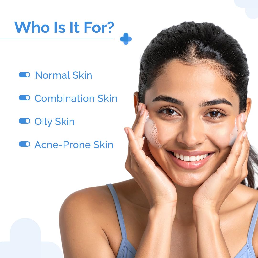 The Derma Co Sali-Cinamide Anti-Acne Face Wash with 2% Salicylic Acid & 2% Niacinamide - 80 ml | Clears Acne & Marks | Removes Excess Oil image 3