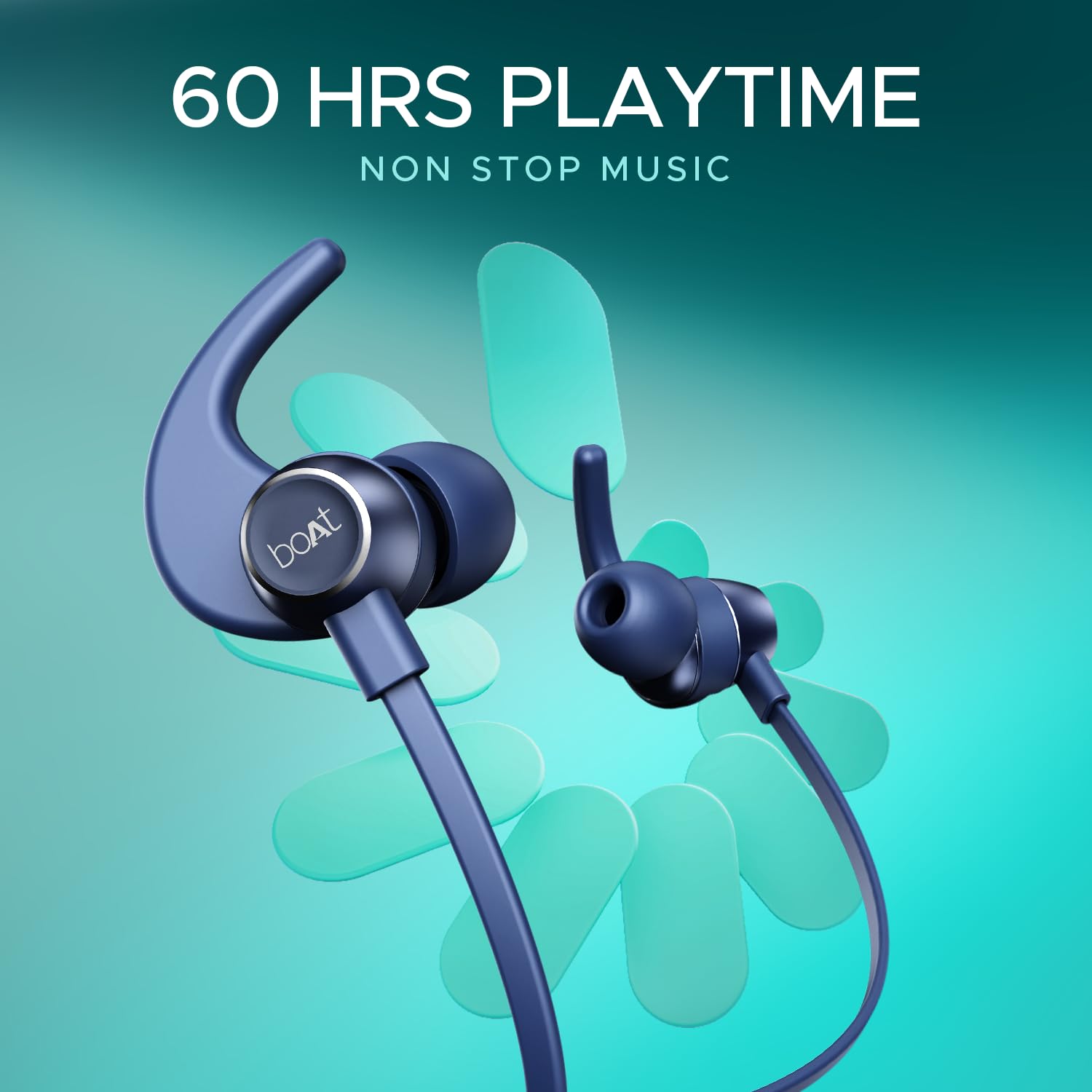 boAt Rockerz 255 Pro+, 60H Battery, Fast Charge, IPX7, Dual Pair,Low Latency,Magnetic Buds, Stream Ad Free Music via App Support, in Ear Bluetooth Neckband, Wireless with Mic Earphones (Navy Blue) image 4