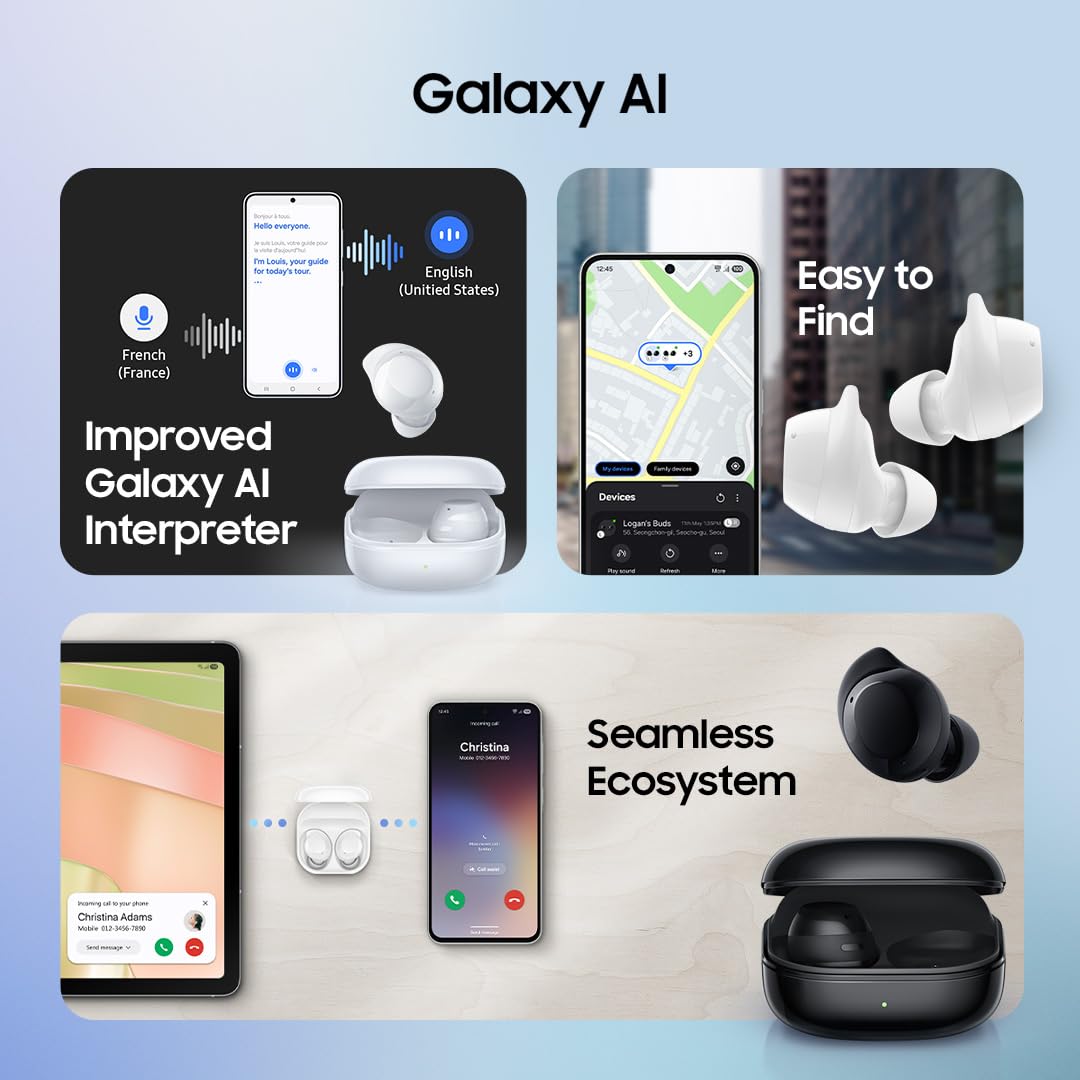 Samsung Galaxy Buds Core (Black) Galaxy AI Enabled in-Ear TWS with ANC | Enriched Bass | 6 Mic Setup | IP54 | 35hrs Battery | Touch Controls image 5