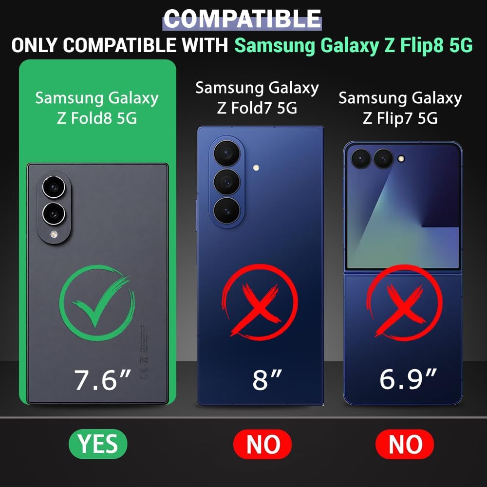 TheGiftKart Crystal Clear Back Cover Case for Samsung Galaxy Z Fold 8 5G | 360 Degree Protection | Shock Proof Design | Hard Back Cover Case for Samsung Z Fold8 5G (PC & TPU, Transparent Bumper) image 2