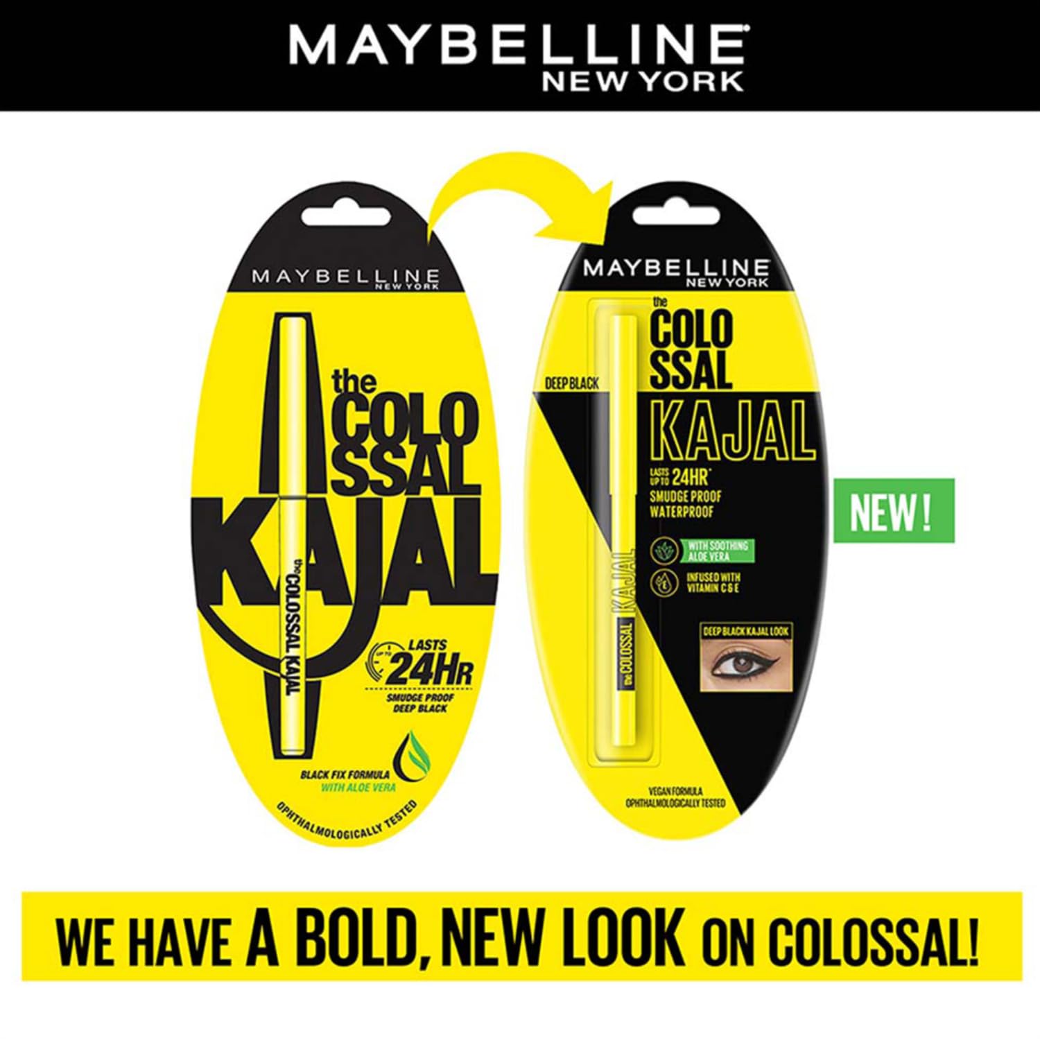 Maybelline New York Kajal, Black, Matte Finish image 2