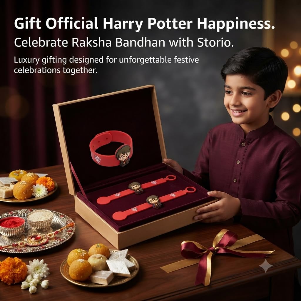 Storio Harry Potter Silicone Band Rakhi | Officially Licensed | Rakhi for Boys and Girls, Bhaiya, Bhai | Raksha Bandhan Gift image 4