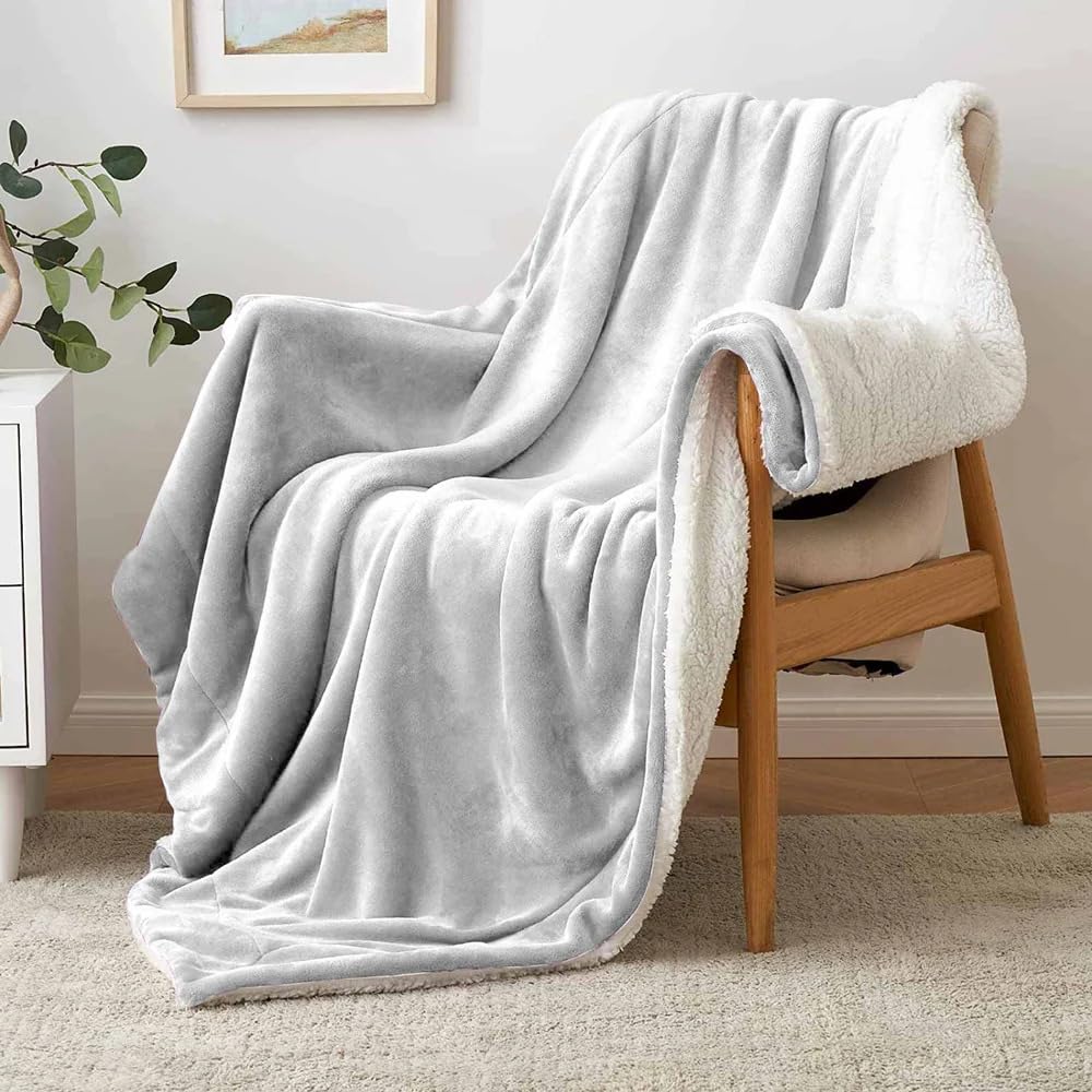 LA VERNE Super Soft Single Bed Sherpa Reversible Blanket | Warm & Cozy Blanket for Mild to Heavy Winter | Ultra Soft Plush Winter Blanket