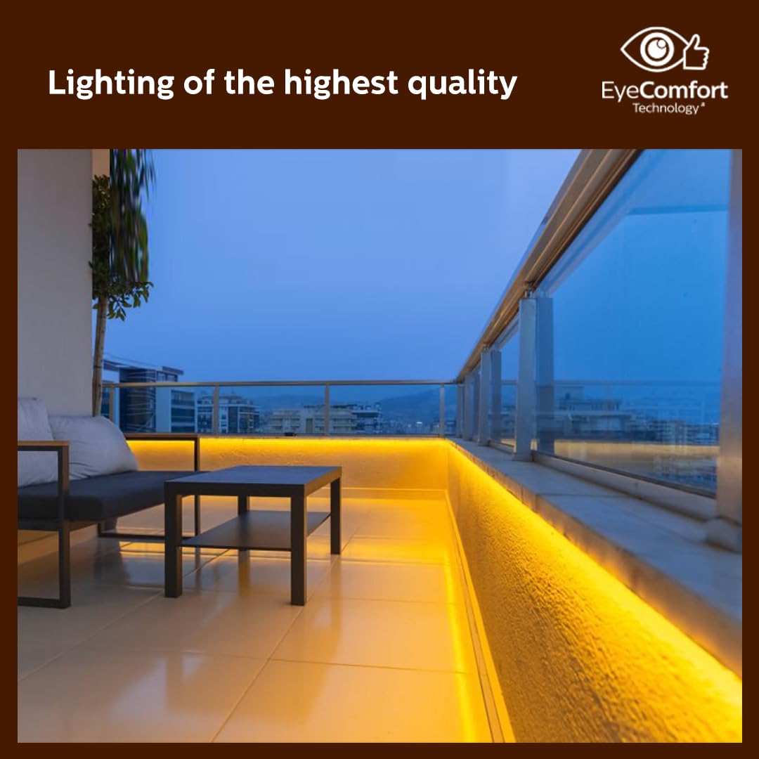 PHILIPS 5 Meter LED Rope Light | Flexishine Plug n Play Flexible Rope Light for Indoor and Outdoor Decorations | Rope Light for False Ceiling,Balcony,Diwali,Christmas | Warm White, Pack of 1 image 4