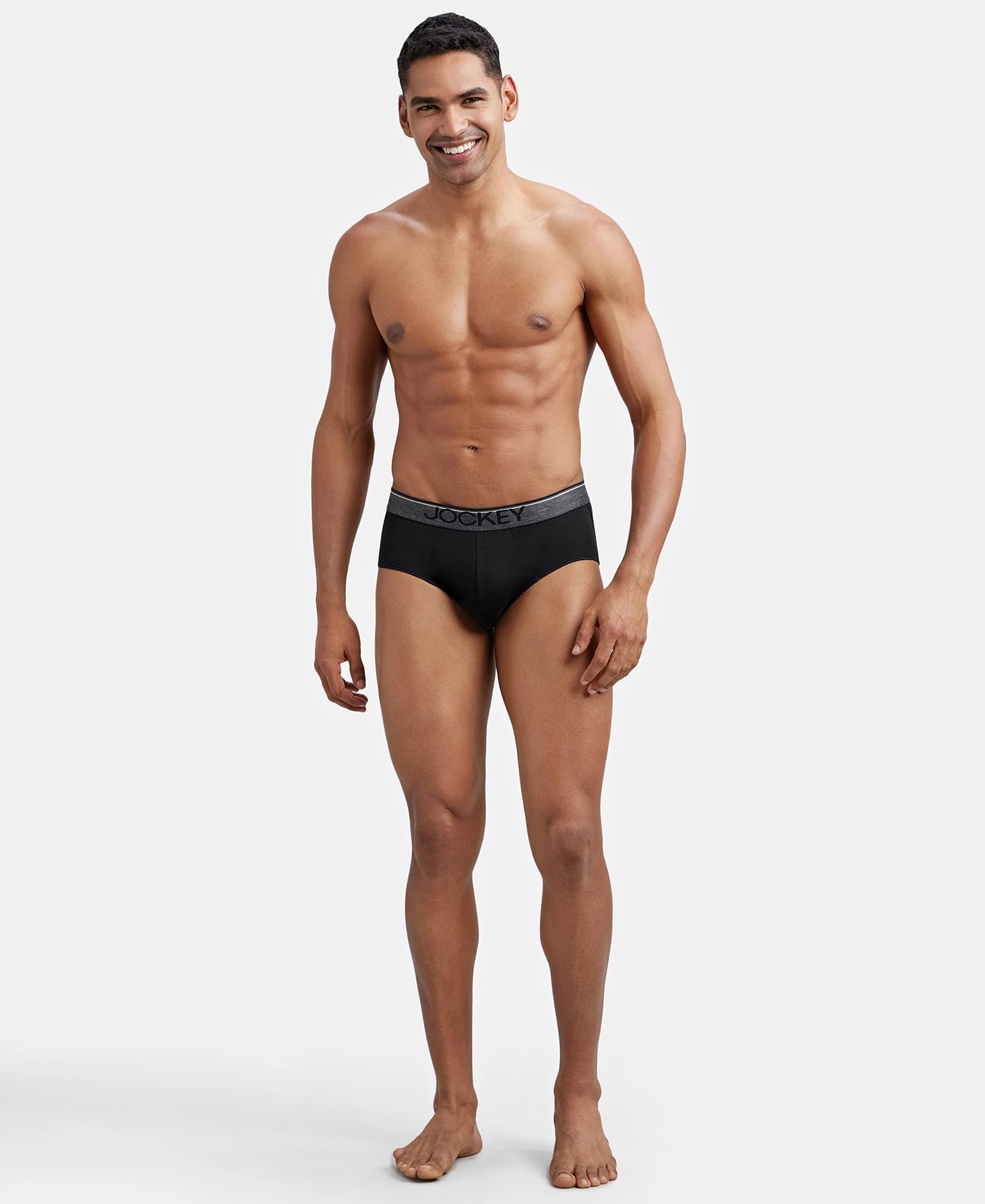 Jockey 8037 Men's Super Combed Cotton Solid Brief with Ultrasoft Waistband (Pack of 2) image 5