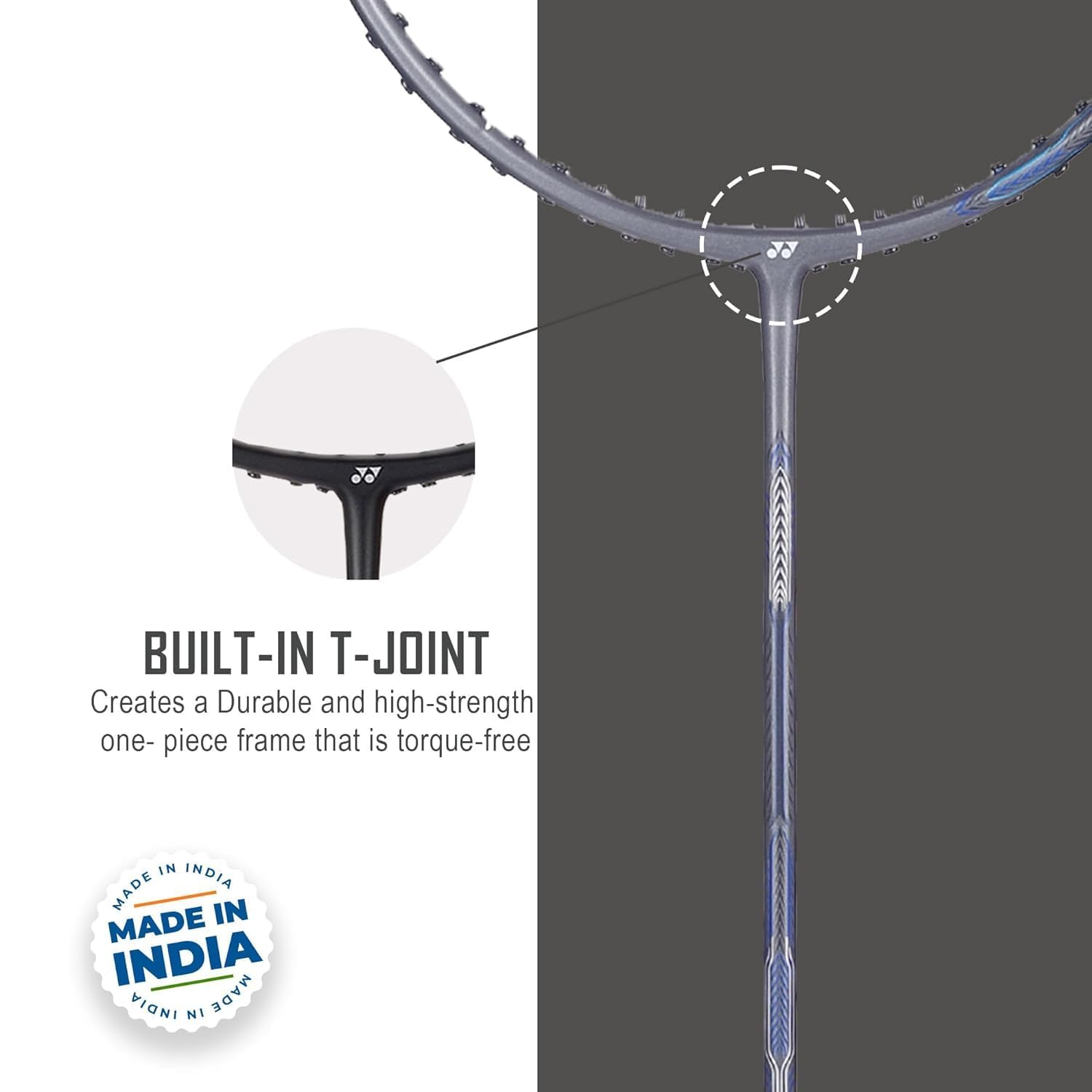 Yonex Badminton Racquet Astrox Attack 9 Gun Metal Grey G4 4U(80GMS-32LBS)(Made in India) image 2