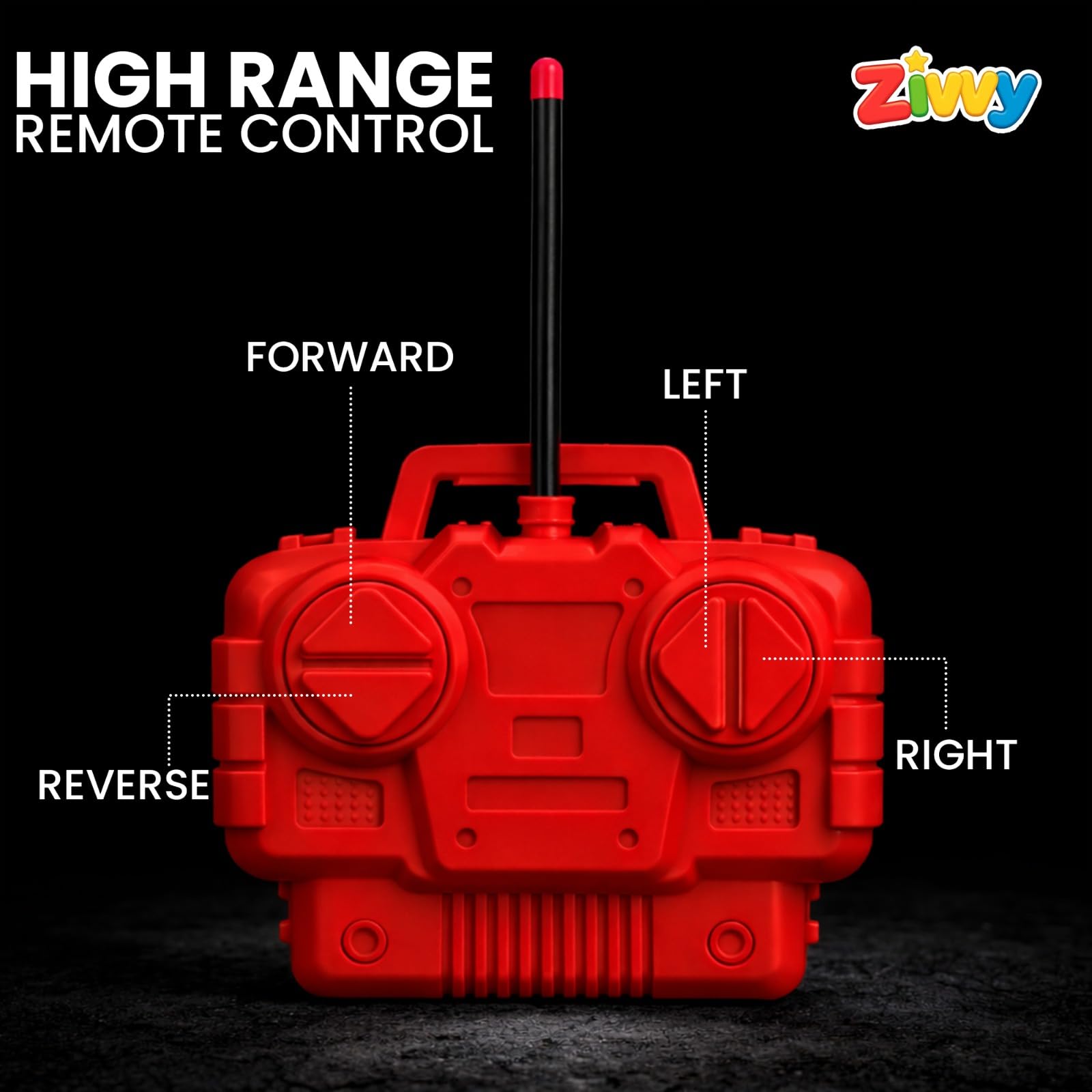 Remote Control Car Toy, RC Racing Vehicle for Children, High Speed, 3D LED Light Car, Kids Battery Car, RC for Boys & Girls Age 3+, Toys for Kids, Birthday Gift for Boys and Girls, Random Color image 5