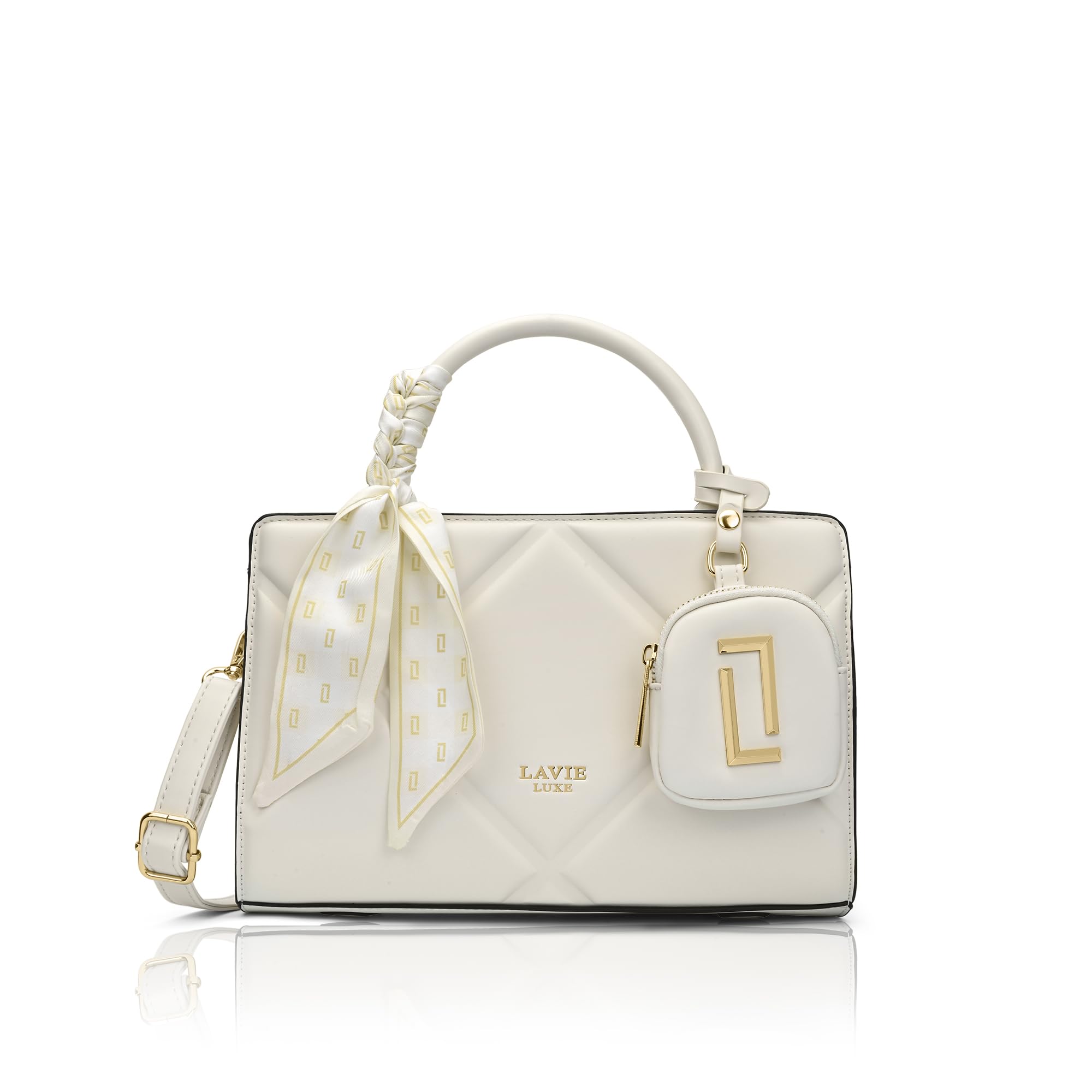 Lavie Luxe Women's Quaro26 Horizontal Small Satchel Handbag | Satchel Bag for Work | Ladies Purse | Stylish Shoulder Bag | Gift For Women