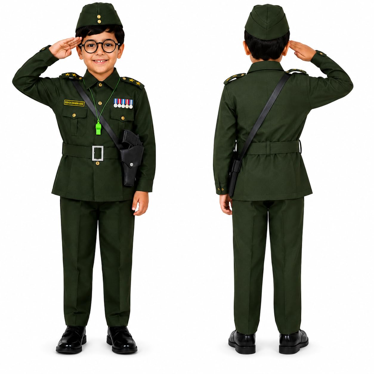 Raj Costume Freedom Fighter Costume for Kids | Independence Day Fancy Dress | Patriotic School Function Dress | Boys & Girls image 2