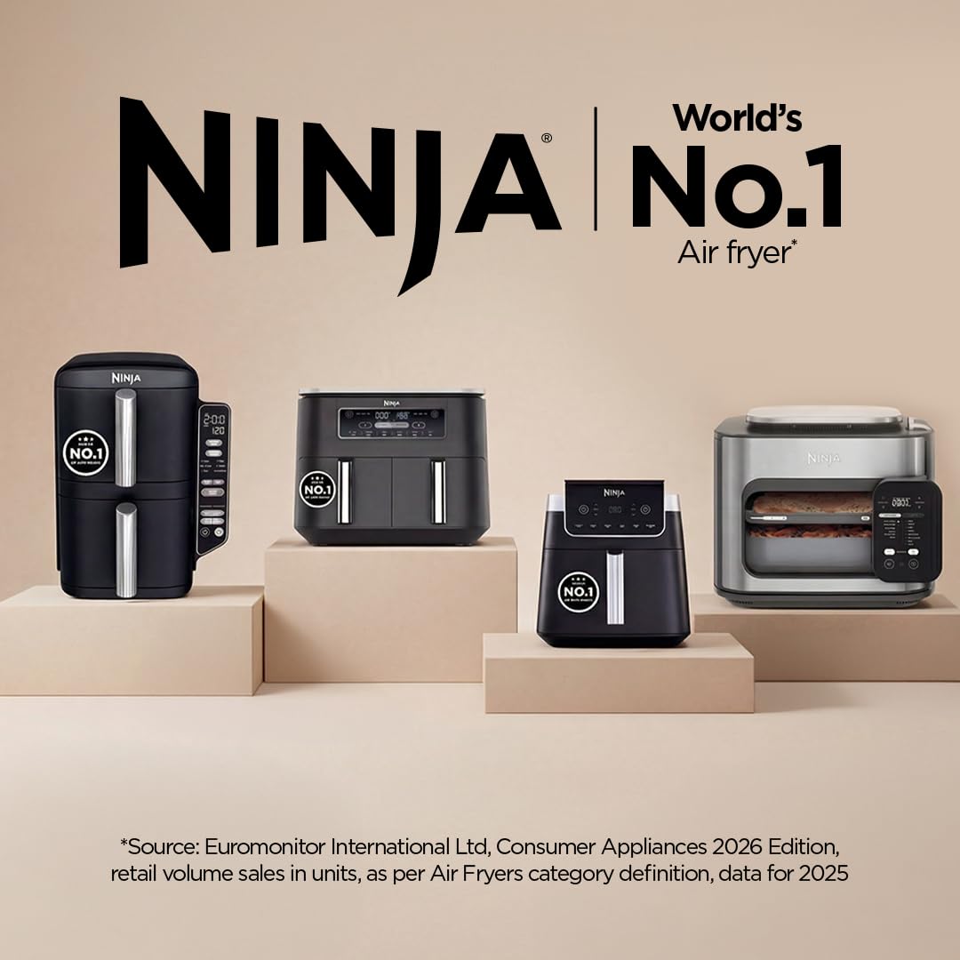 Ninja Air Fryer MAX PRO 6.2L (AF180IN) | 2000W | Max Crisp Technology | Variable Air Flow | PFOA-Free Non-Stick | 6-in-1 Air Fry, Roast, Bake & More | Cook from Frozen to Crispy image 2