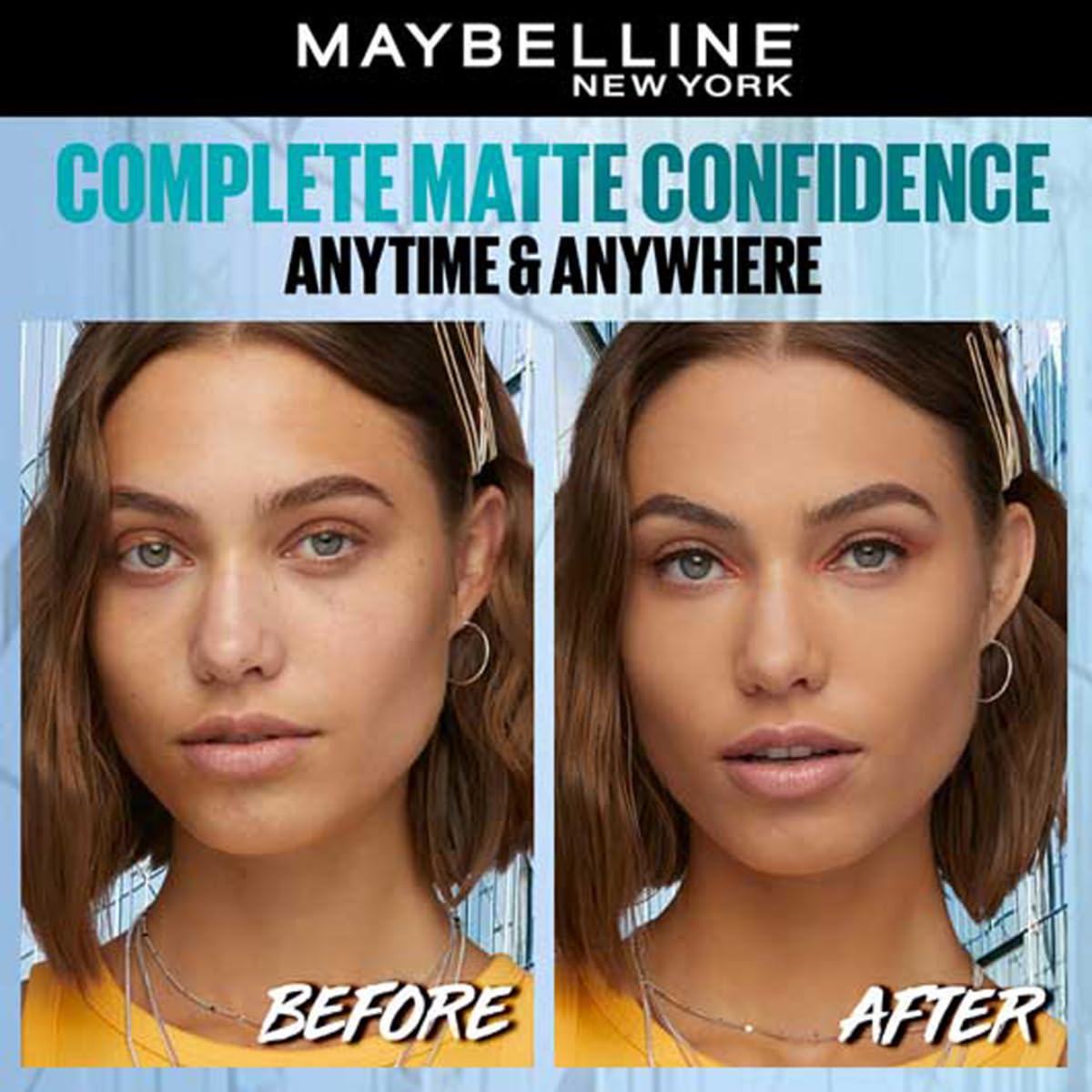 Maybelline New York Fit Me Matte + Poreless Compact Powder, 128 Warm Nude image 5