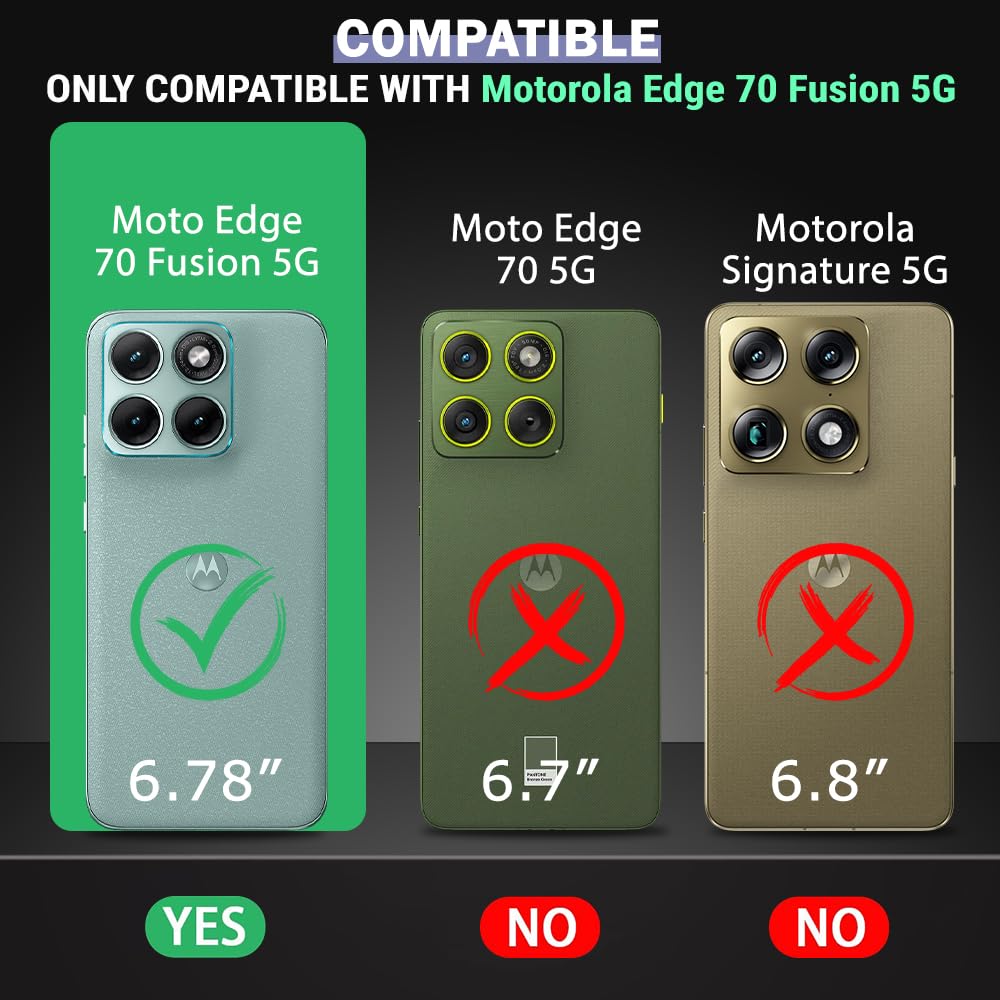 TheGiftKart Crystal Clear Back Cover Case for Motorola Moto Edge 70 Fusion 5G | 360 Degree Protection | Shock Proof Design | Transparent Back Case Cover (PC & TPU, Transparent Bumper) image 2