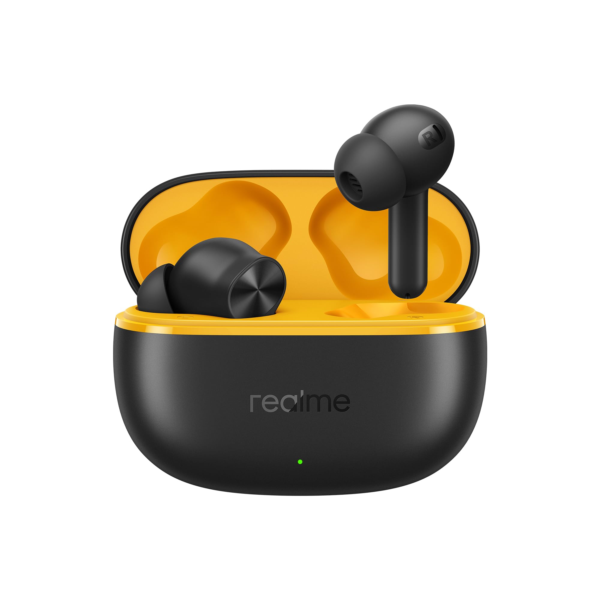 realme Buds T200 Lite Bluetooth in Ear Earbuds,4 Mic, AI ENC for Calls,48 Hours Total Playback with Fast Charging and Low Latency Gaming TWS,Google Fast Pair, with mic (Volt Black) | Bluetooth Connectivity, Long Battery Life, Clear Call Quality, In-Ear Fit, Music & Gaming