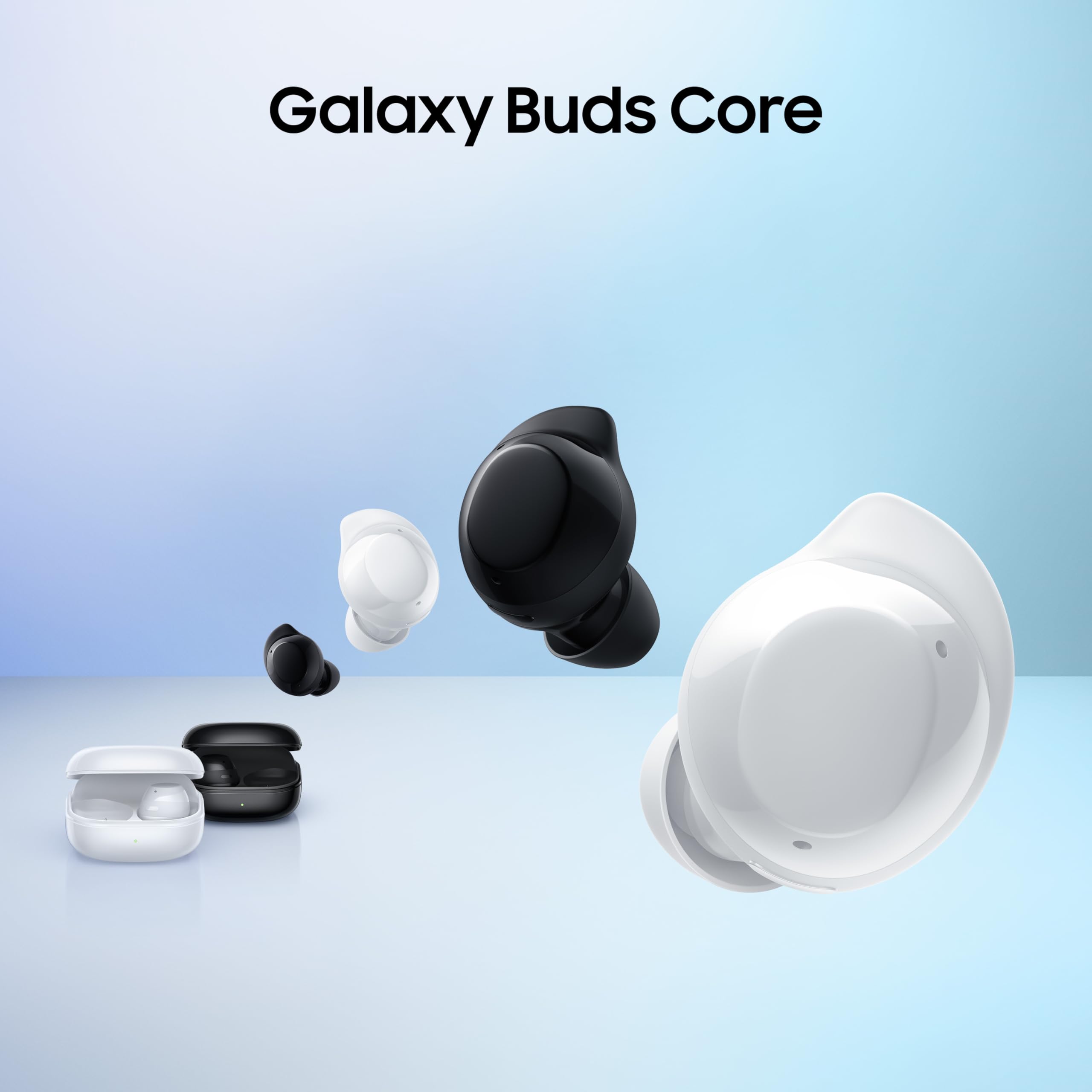 Samsung Galaxy Buds Core (Black) Galaxy AI Enabled in-Ear TWS with ANC | Enriched Bass | 6 Mic Setup | IP54 | 35hrs Battery | Touch Controls image 2