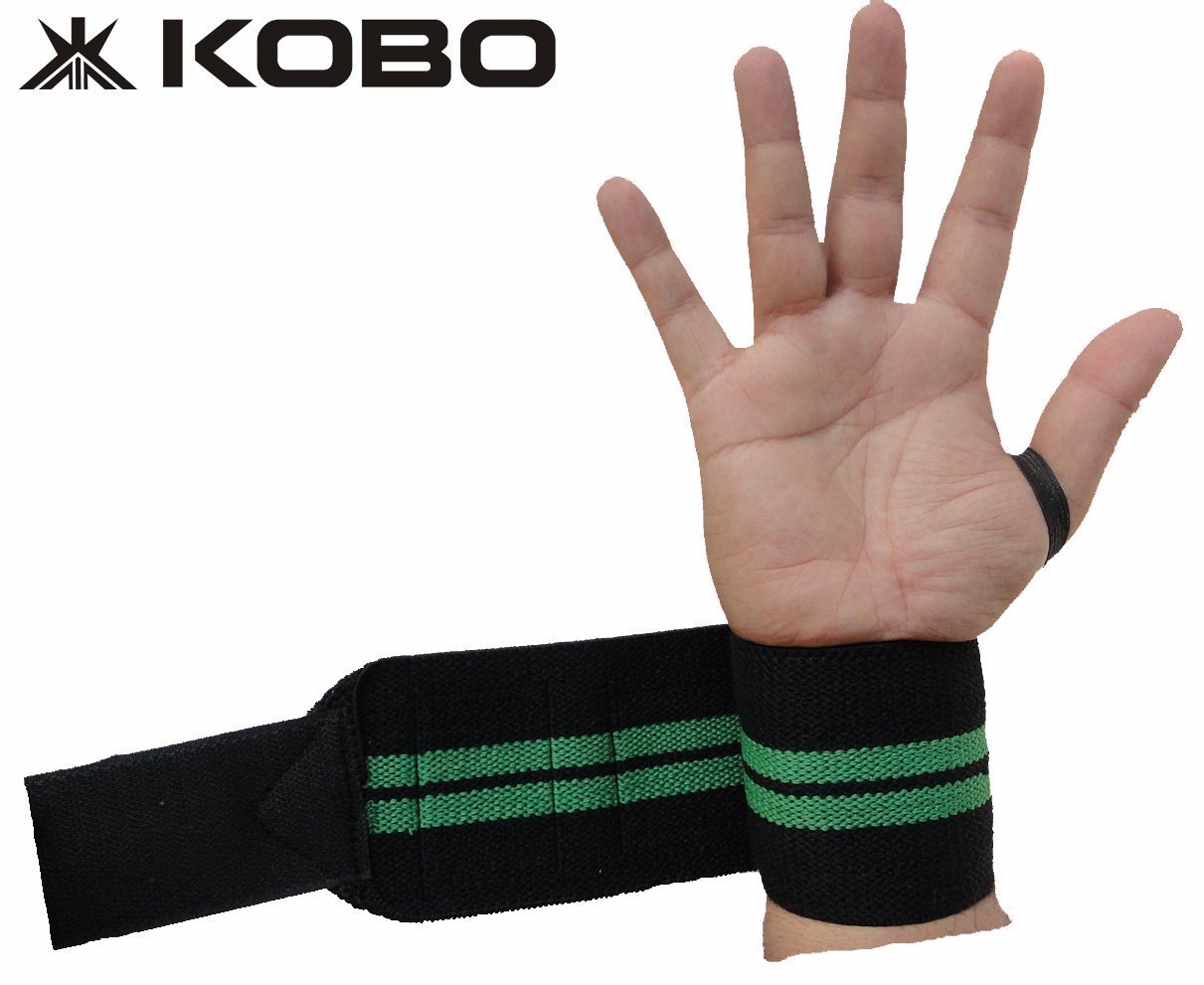 Kobo Camouflage Grey Wrist Wraps with Thumb Loop - Professional Wrist Support Braces for Men & Women - Weight Lifting Cross Fitnesspowerliftingstrength Training image 3