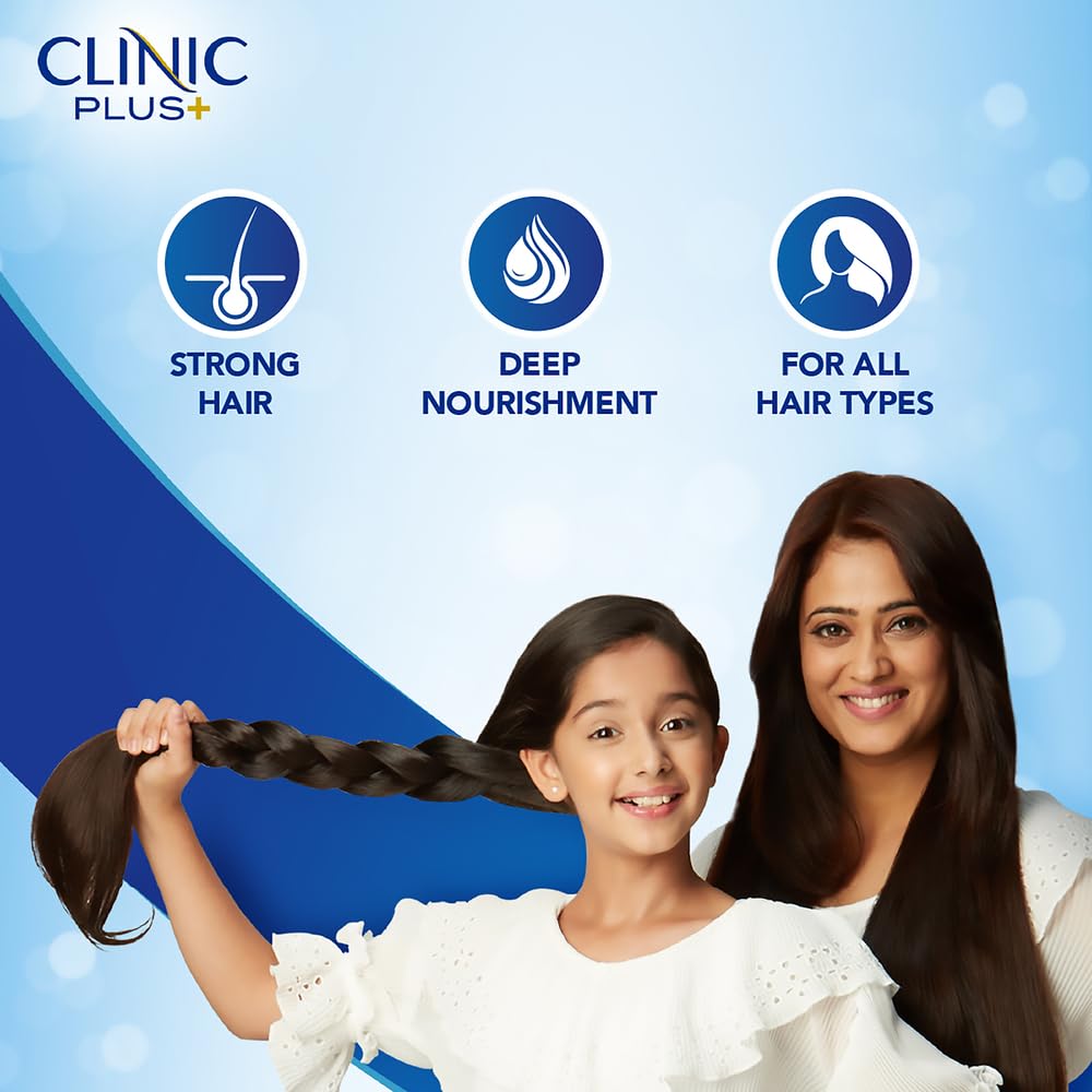 Clinic Plus Strong & Long Shampoo 1 L|| With Milk Proteins & Multivitamins for Healthy and Long Hair - Strengthening Shampoo for Hair Growth image 3