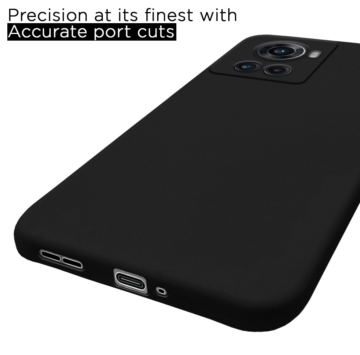 Pikkme OnePlus 10R 5G / 10R Prime 5G Back Cover Soft Matte Liquid Silicone TPU | Camera Protection | Shockproof Slim Back Case for OnePlus 10R 5G / 10R Prime 5G (Black) image 5