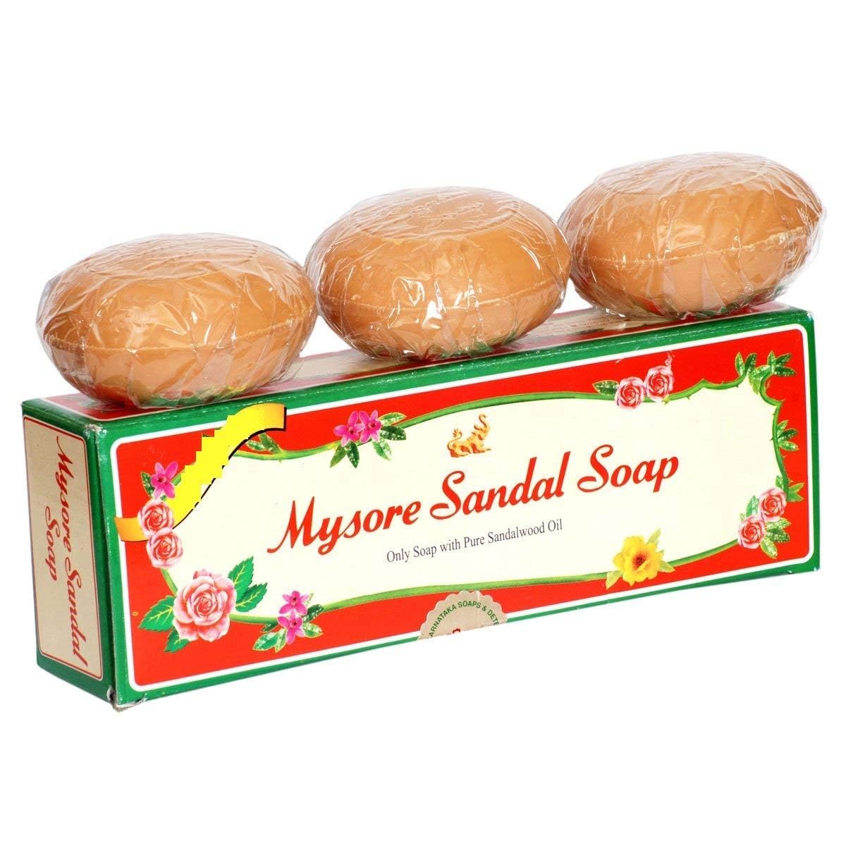 Mysore Sandal Original Bathing Soap 450g (150g x Pack of 3) | Sandalwood | Natural Moisturising Bath Soap image 3