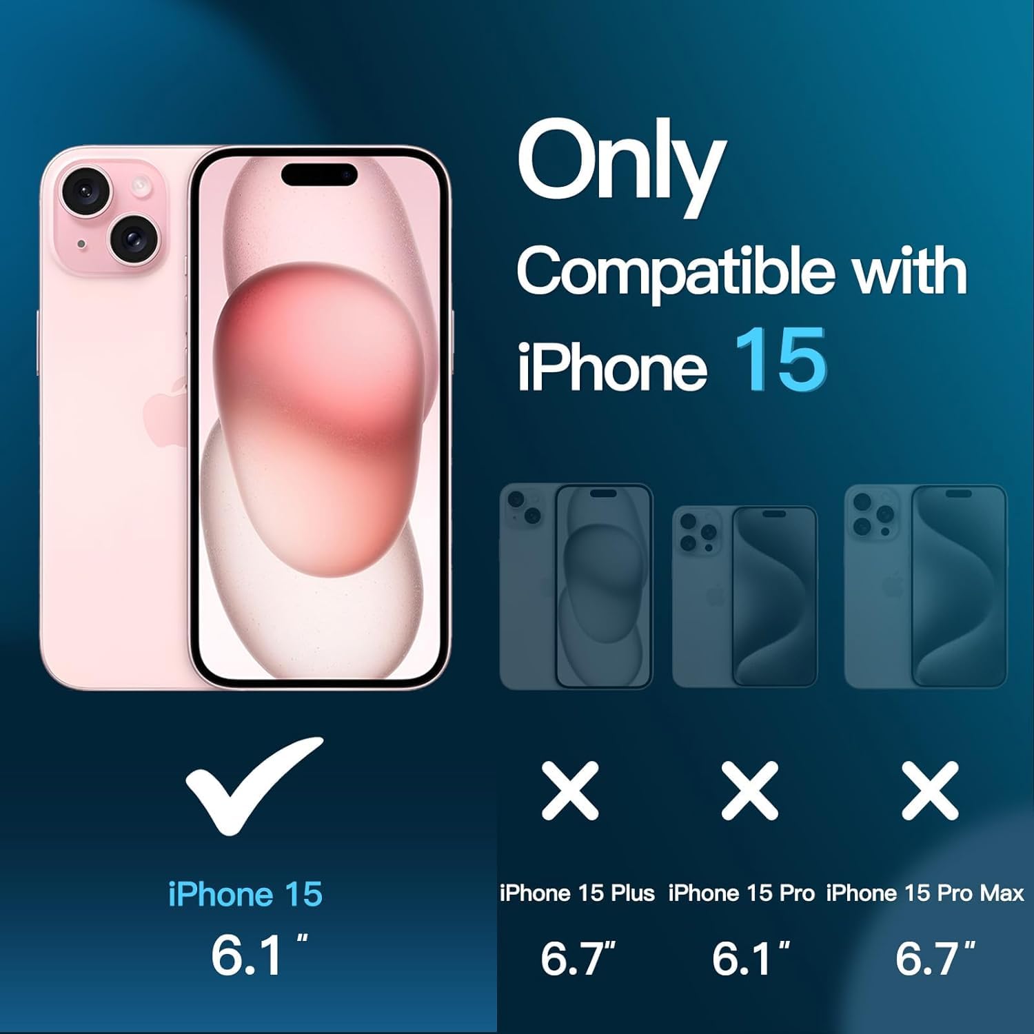 OpenTech® Military-Grade Gorilla Tempered Glass for iPhone 15 / iPhone 16 with Edge to Edge Coverage - Case Friendly Screen Protector, Anti Scratch and Bubble free installation kit image 2