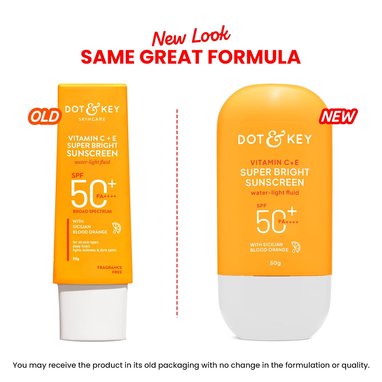 DOT & KEY Vitamin C + E Super Bright Sunscreen Spf 50 In-Vivo Tested | Water-Light,UVA/UVB & Blue Light Protection|For Even Toned & Glowing Skin|With Liquid Spf 50+++| No White Cast | For All Skin Types| 50G,Pack Of 1 image 3