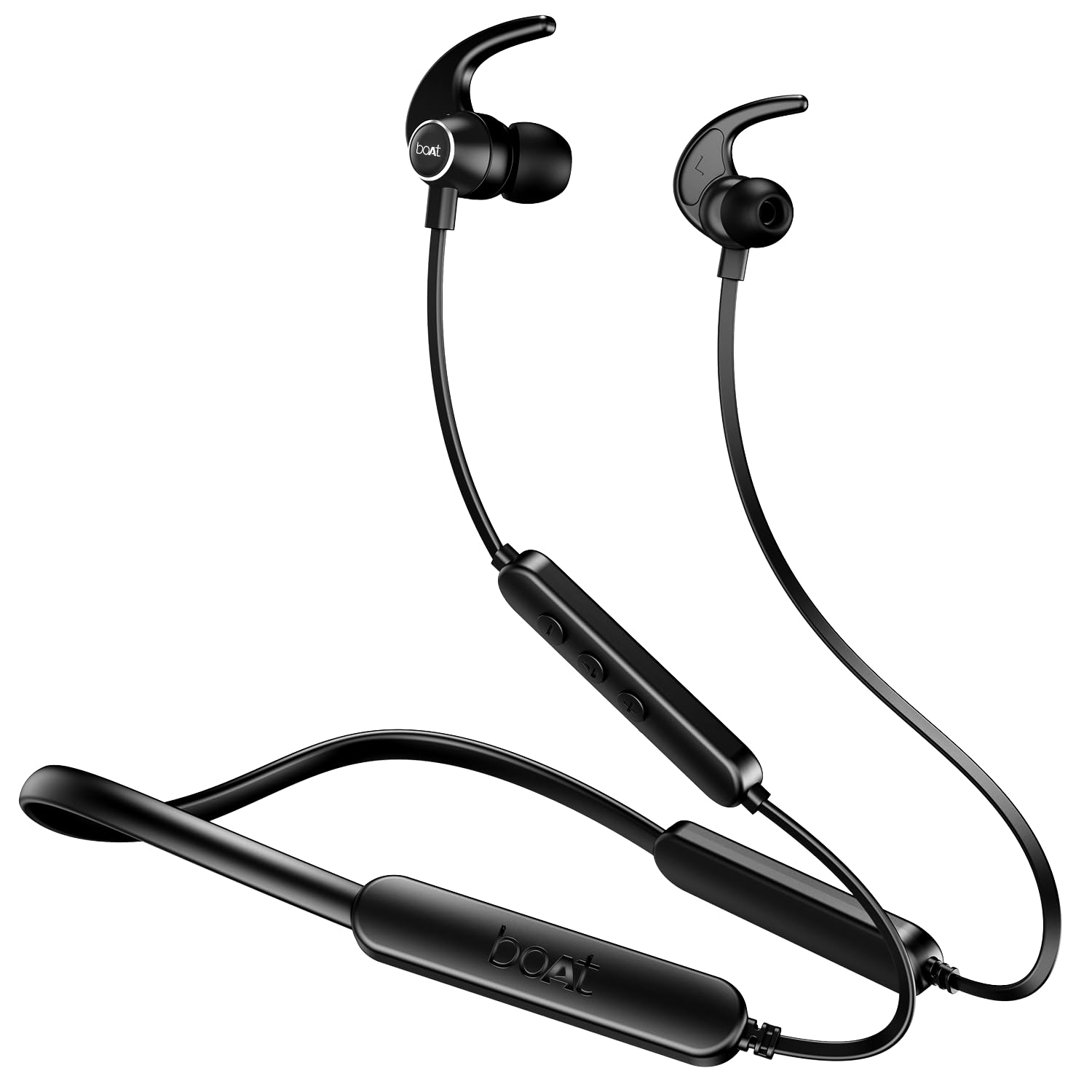 boAt Rockerz 255 Pro+, 60H Battery, Fast Charge, IPX7, Dual Pair,Low Latency,Magnetic Buds, Stream Ad Free Music via App Support, in Ear Bluetooth Neckband, Wireless with Mic Earphones (Active Black)