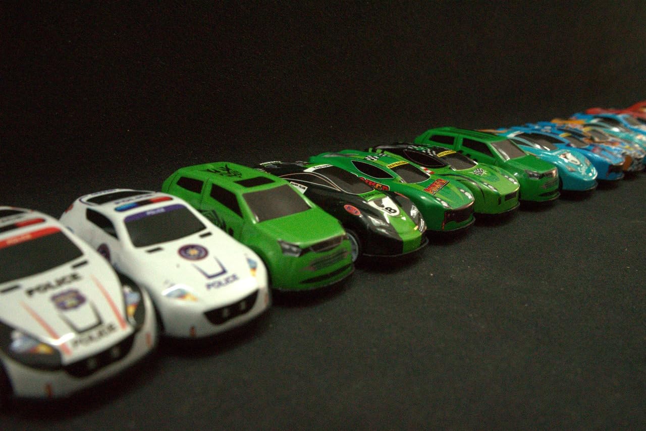 Cable World Set of 10 Mini Racing Metal Die Cast Car Set | Khilona Metal Car for Kids | Pull Back Vehicles | Best Birthday Gift, Return Gift, Diwali Gift for Boys and Girls (Multi Color & Design) image 5