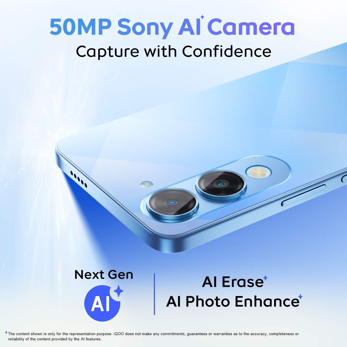 iQOO Z10 Lite 5G (Titanium Blue, 6GB RAM, 128GB Storage) | 6000 mAh Battery | Dimensity 6300 5G Processor with 433K+* AnTuTu Score | IP64 Rated & Military Grade Shock-Resistance* image 5