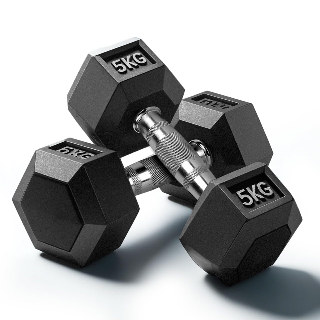 Slovic Dumbbells Set for Home Workout 10 KG [5 KG x 2] | Hexa Dumbbells Pair for Exercise | Home Gym Equipment for Home Workout | Exercise Equipement Weights for Home Gym