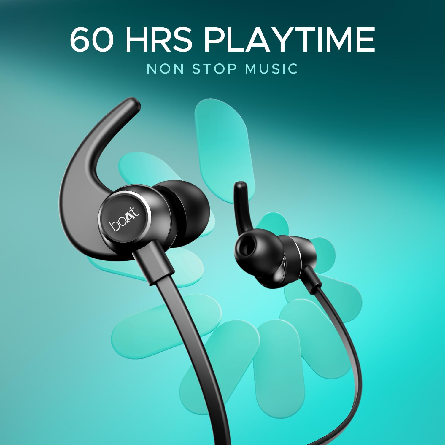 boAt Rockerz 255 Pro+, 60H Battery, Fast Charge, IPX7, Dual Pair,Low Latency,Magnetic Buds, Stream Ad Free Music via App Support, in Ear Bluetooth Neckband, Wireless with Mic Earphones (Active Black) image 4