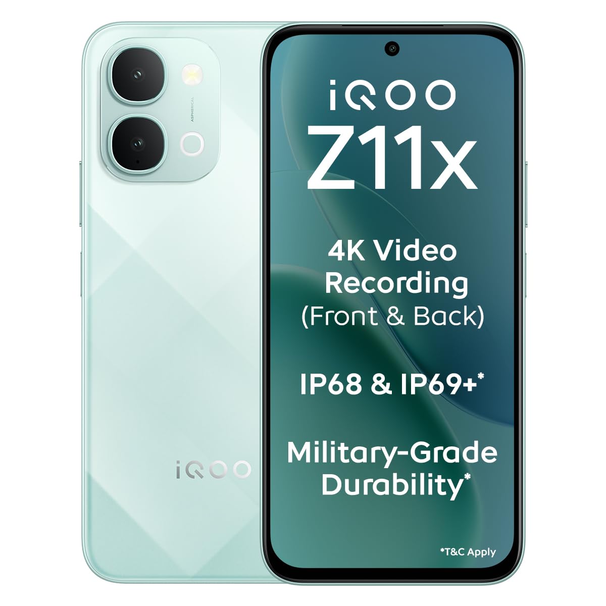 iQOO Z11x 5G (Prismatic Green, 8GB RAM, 128 GB Storage)