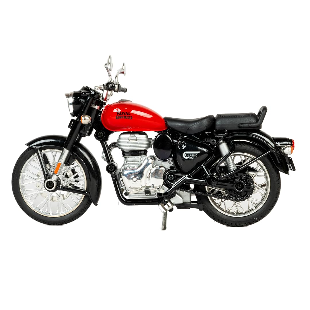 CENTY Toys Royal Enfield 1:15 Scale Diecast Motorcycle Model Toy, Pull Back Action, Bullet Bike Detacheble Parts with 3 Colored Fuel Tank, Miniature Replica for Collectors & Kids Age 3+ Years image 4