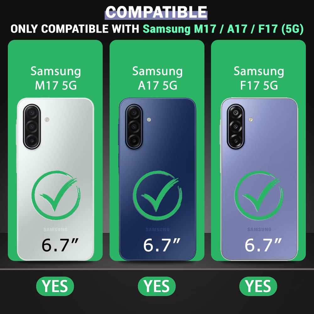 TheGiftKart Crystal Clear Back Cover Case for Samsung Galaxy M17 5G / A17 5G / F17 5G | Shock Proof 360° Protection | Hard Clear Back Case for Samsung M17 / A17 / F17 5G (PC & TPU, Transparent Bumper) image 2