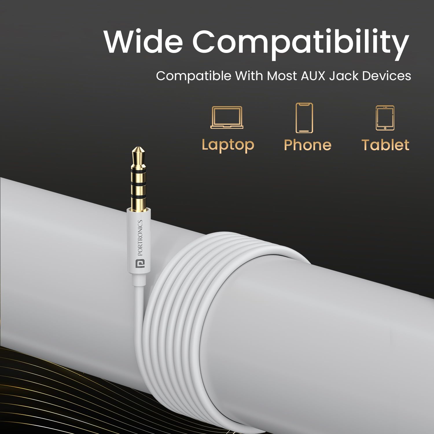 Portronics Conch Theta A in Ear 3.5mm Wired Earphones with In Line HD Mic, Powerful Audio, 14.2mm Dynamic Driver, Unique Earbuds Design, TPE Anti Tangle Wire,In line Controls,Wide Compatibility(White) image 5