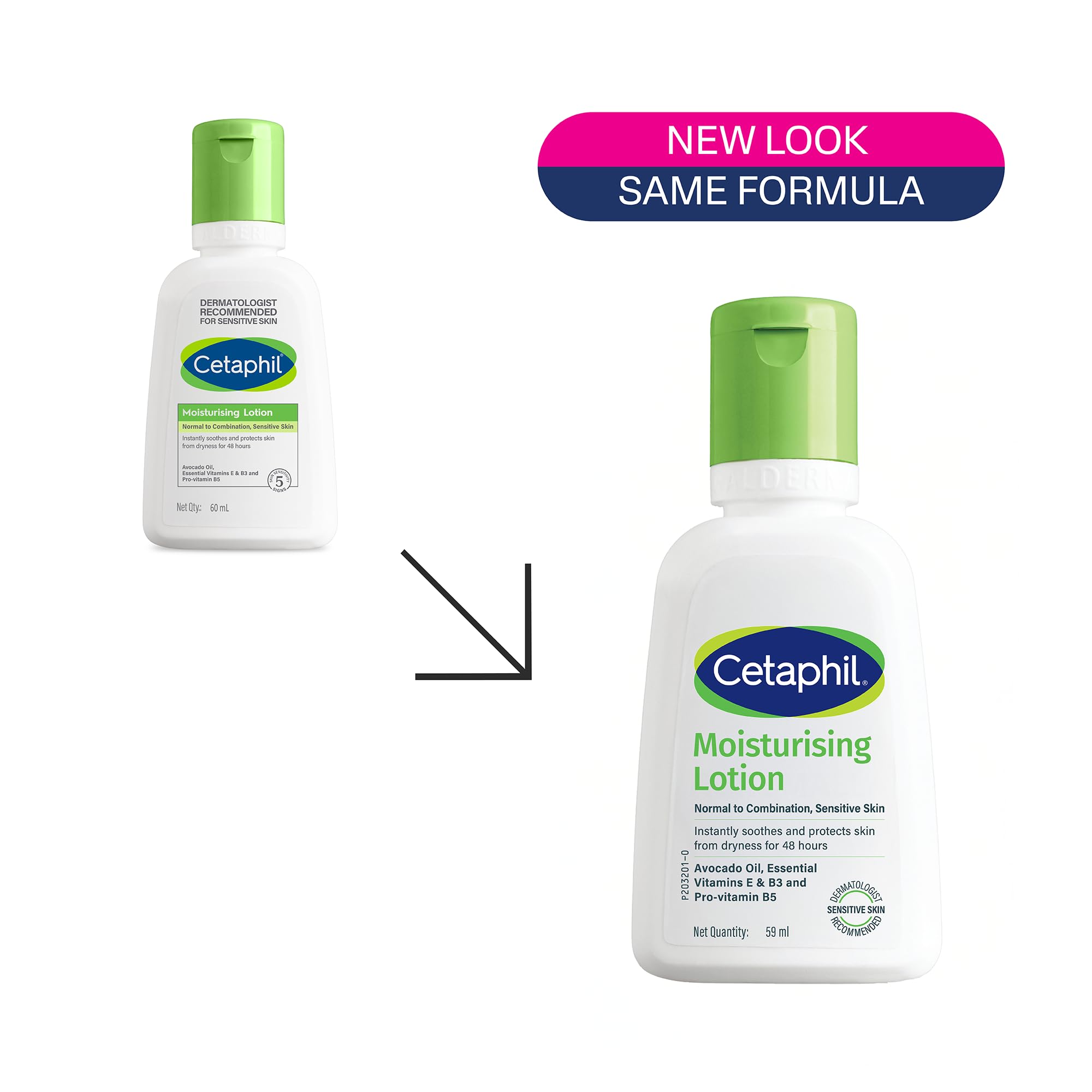 Cetaphil Moisturising Lotion 59 ml for Face & Body, Hydrating Moisturizer for Normal & Dry Skin, Dermatologist Recommended image 2