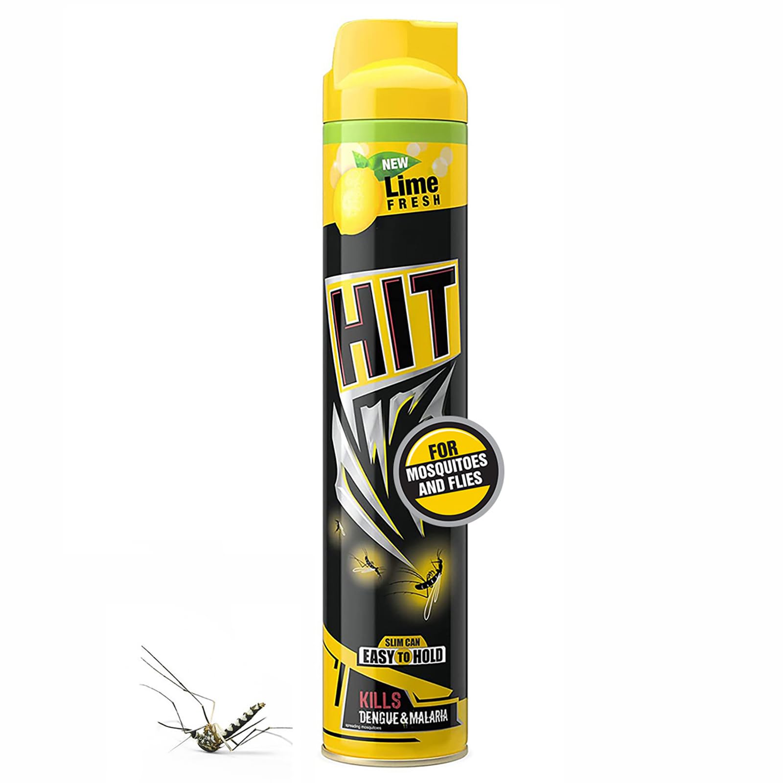 HIT Flying Insect Killer - Mosquito & Fly Killer Spray | Lime Fragrance | Instant Kill | Protection from Dengue & Malaria, 400ml