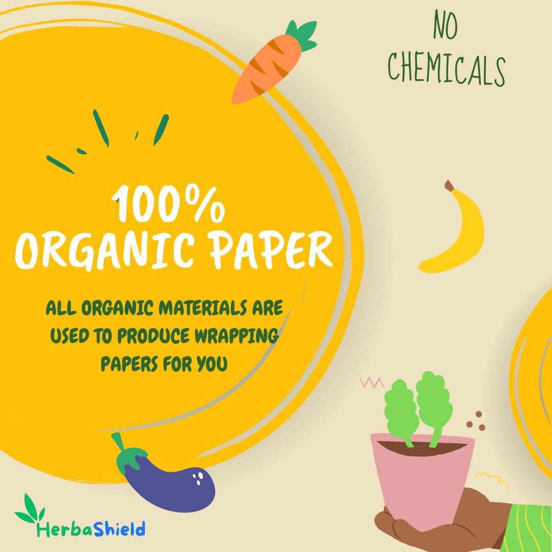 Herbal 100 Meter Food Wrapping Paper Roll - Premium Non-Stick Butter Wrapping, Re-Heatable Non Stick Paper, Parchment Paper image 2